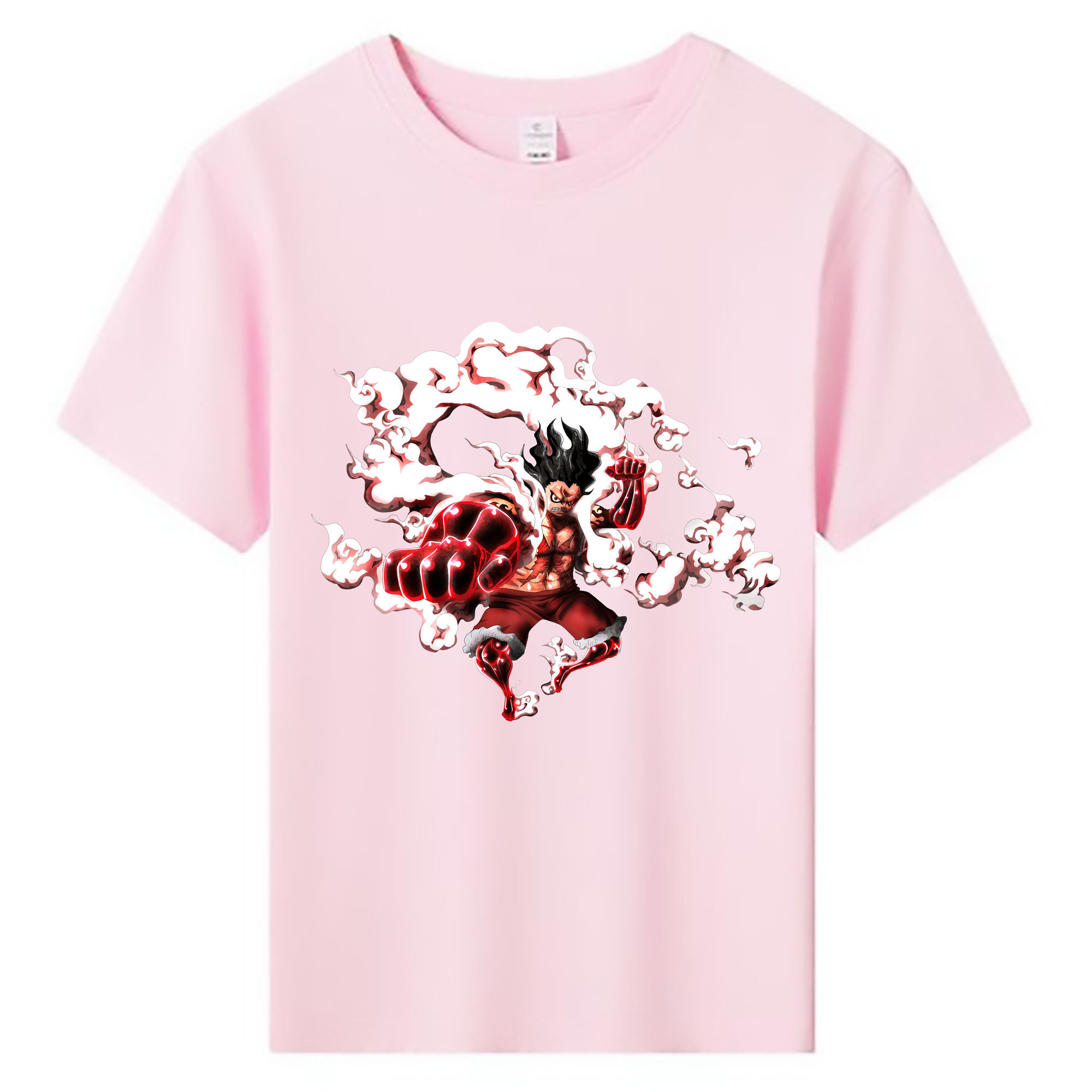ワンピース モンキー・D・ルフィ ONE PIECE Monkey D. Luffy 綿100％キッズTシャツ（フロントプリント）