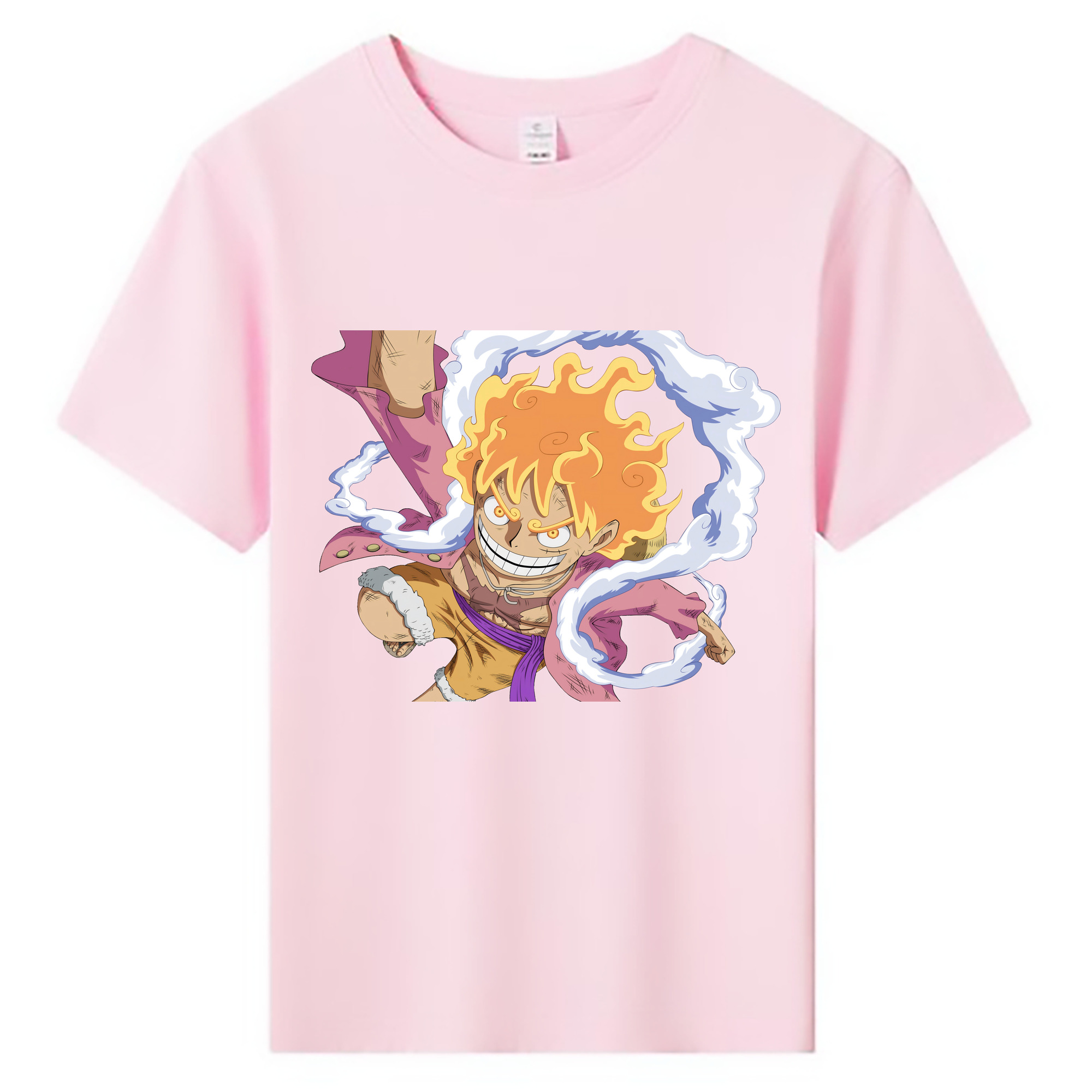 ワンピース モンキー・D・ルフィ ONE PIECE Monkey D. Luffy 綿100％キッズTシャツ（フロントプリント）