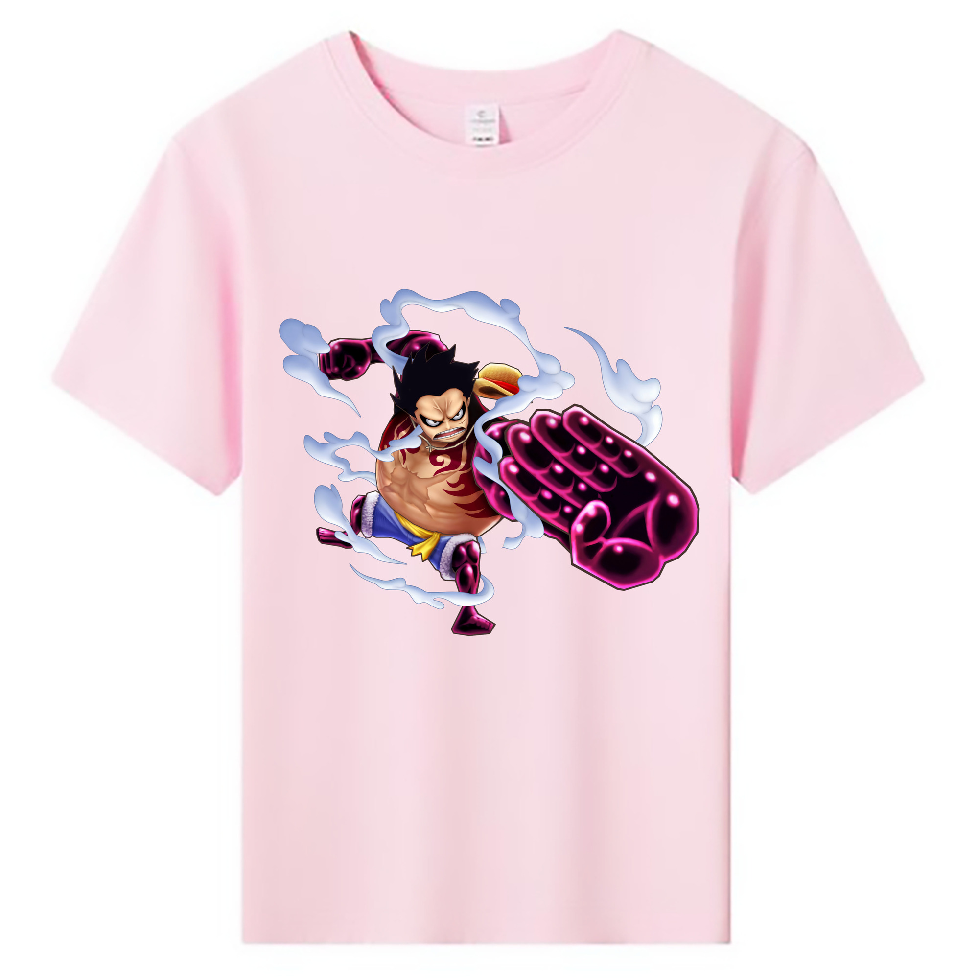 ワンピース モンキー・D・ルフィ ONE PIECE Monkey D. Luffy 綿100％キッズTシャツ（フロントプリント）