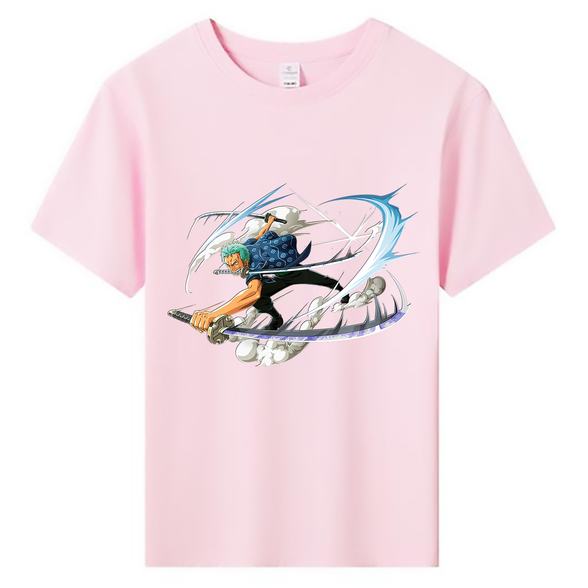 ワンピース ロロノア・ゾロ ONE PIECE Roronoa Zoro 綿100％キッズTシャツ（フロントプリント）