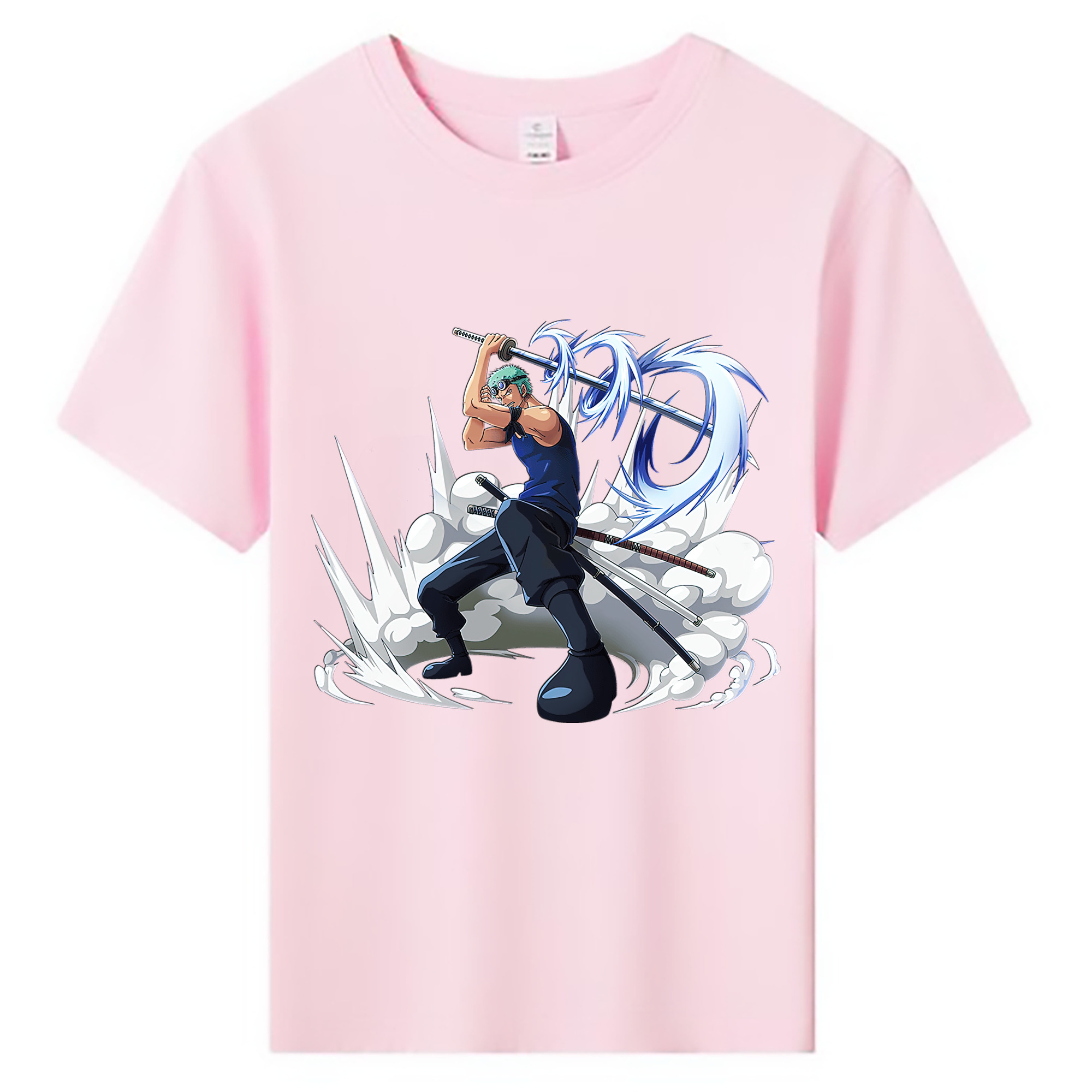 ワンピース ロロノア・ゾロ ONE PIECE Roronoa Zoro 綿100％キッズTシャツ（フロントプリント）
