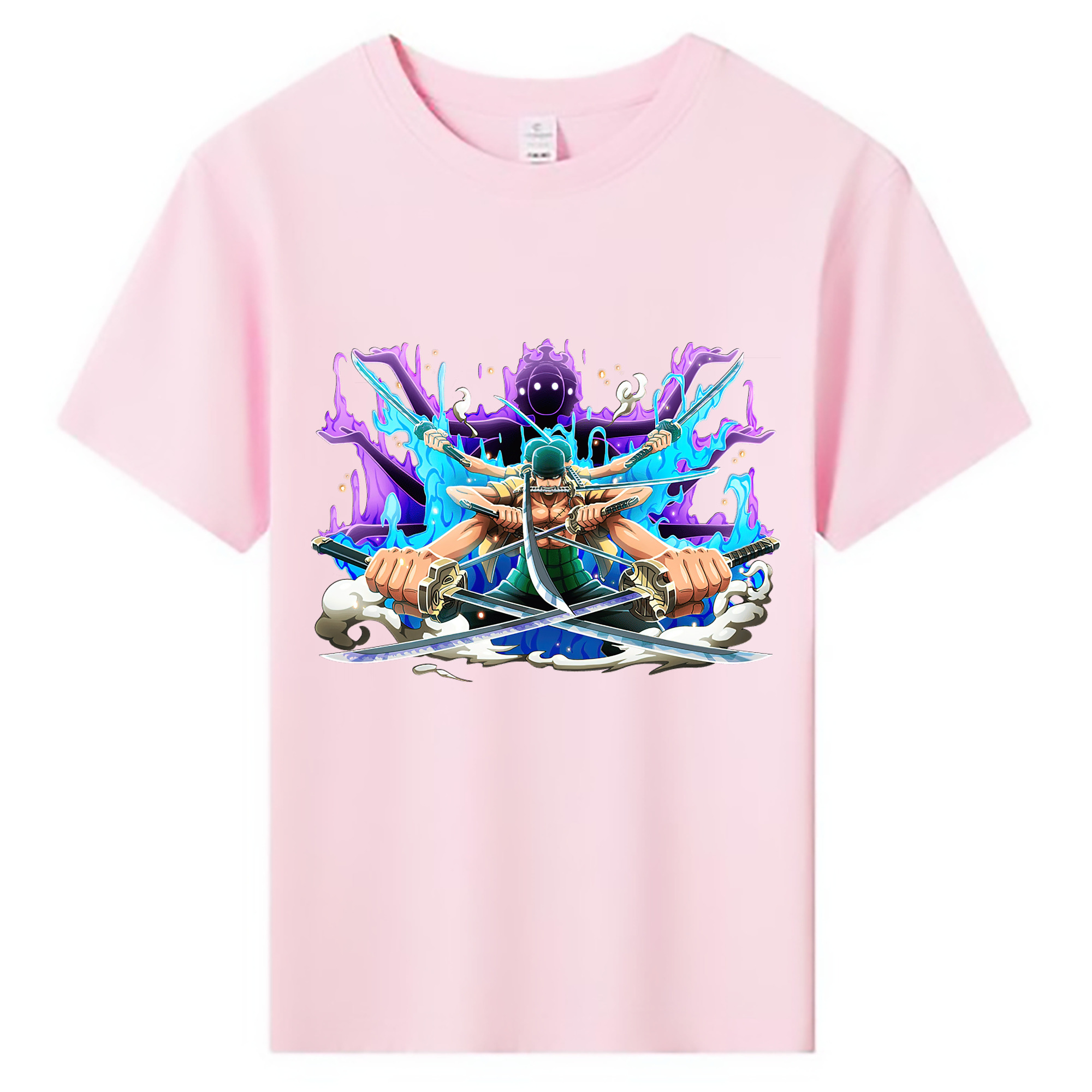 ワンピース ロロノア・ゾロ ONE PIECE Roronoa Zoro 綿100％キッズTシャツ（フロントプリント）