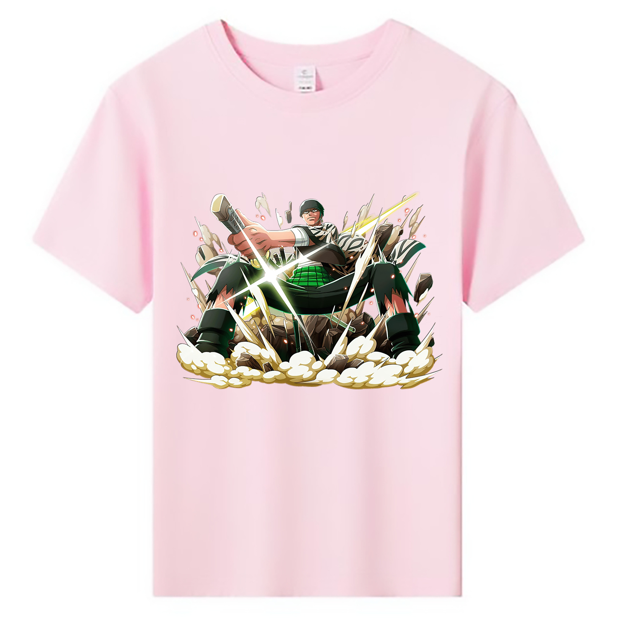 ワンピース ロロノア・ゾロ ONE PIECE Roronoa Zoro 綿100％キッズTシャツ（フロントプリント）