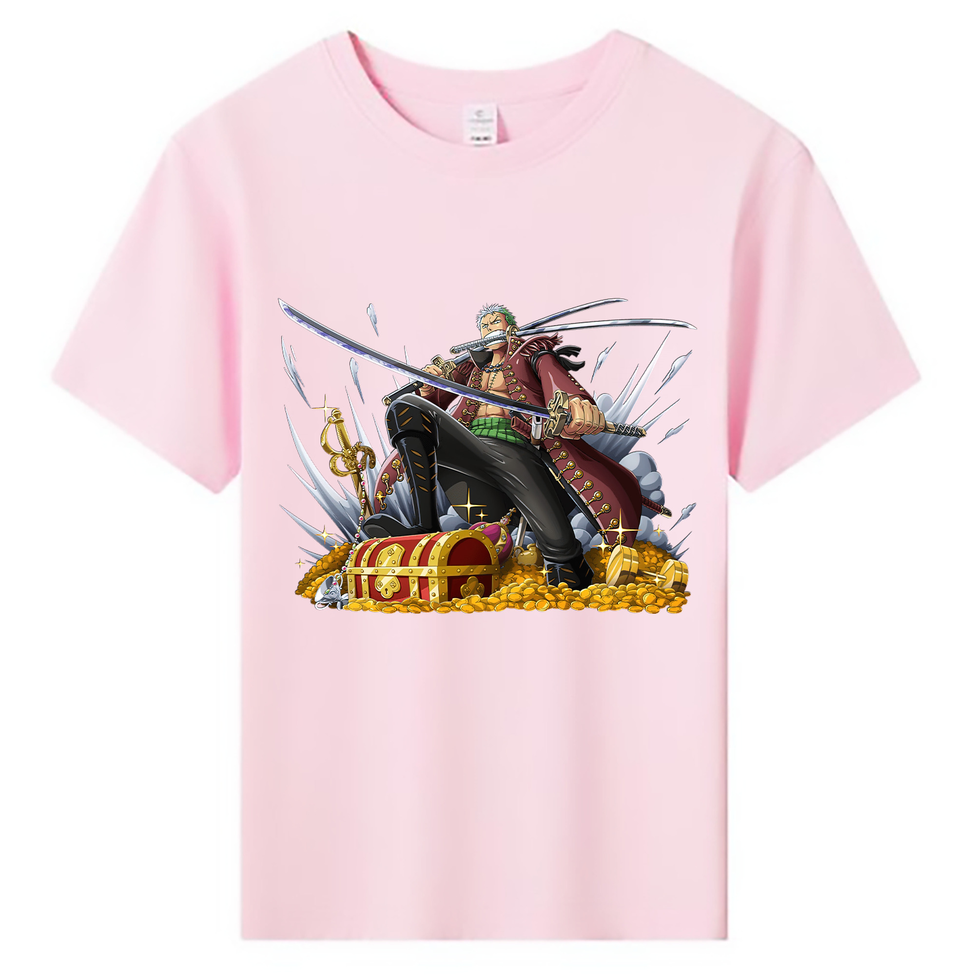 ワンピース ロロノア・ゾロ ONE PIECE Roronoa Zoro 綿100％キッズTシャツ（フロントプリント）