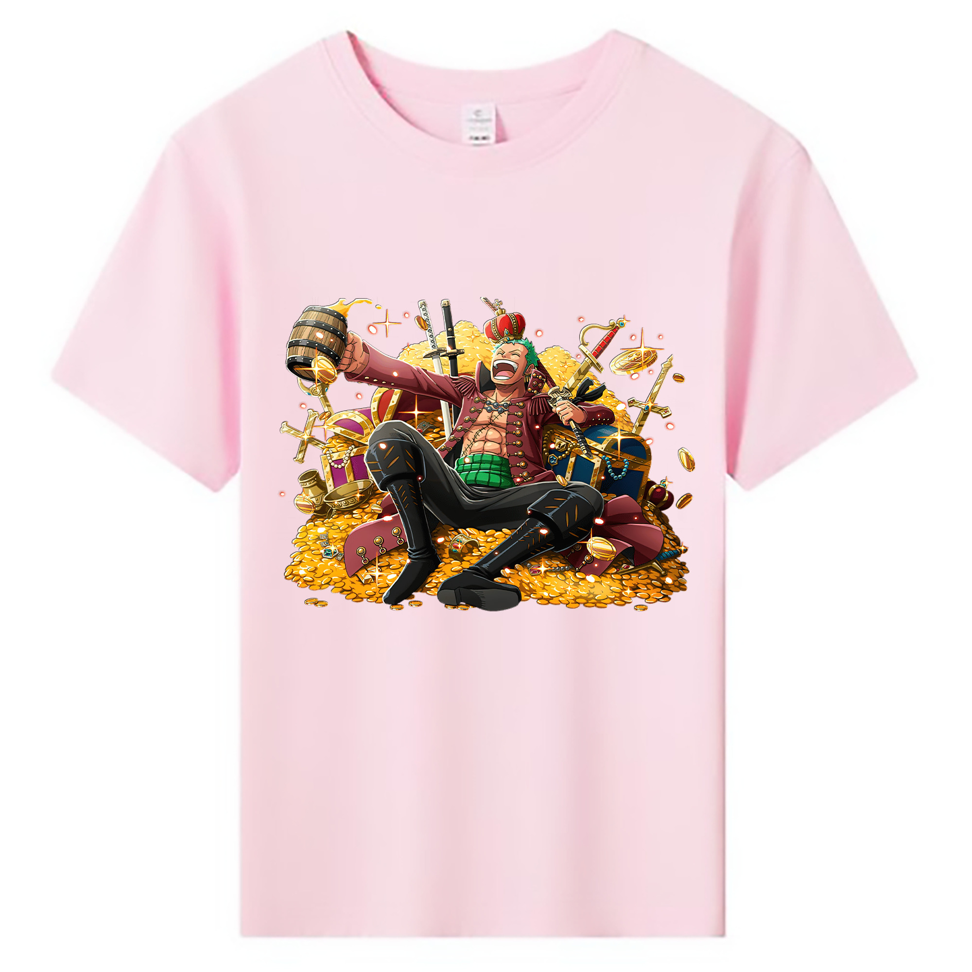 ワンピース ロロノア・ゾロ ONE PIECE Roronoa Zoro 綿100％キッズTシャツ（フロントプリント）