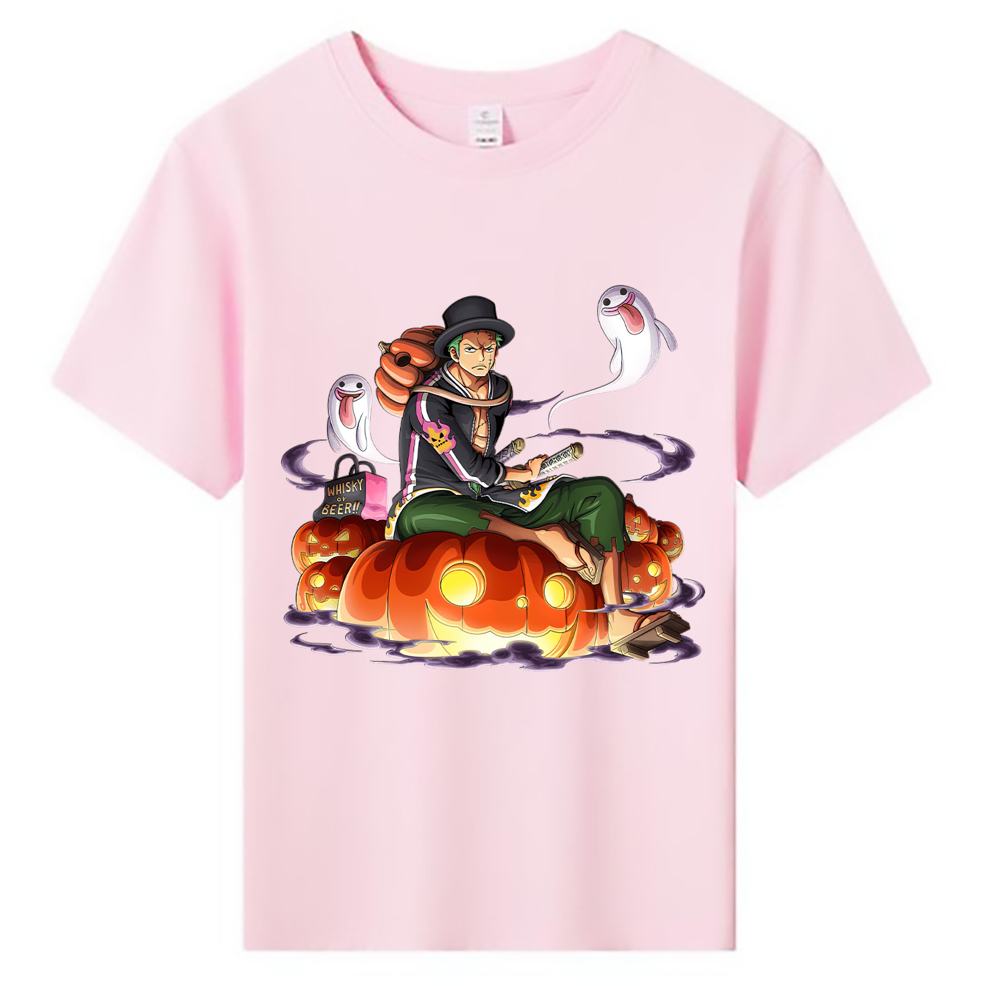 ワンピース ロロノア・ゾロ ONE PIECE Roronoa Zoro 綿100％キッズTシャツ（フロントプリント）