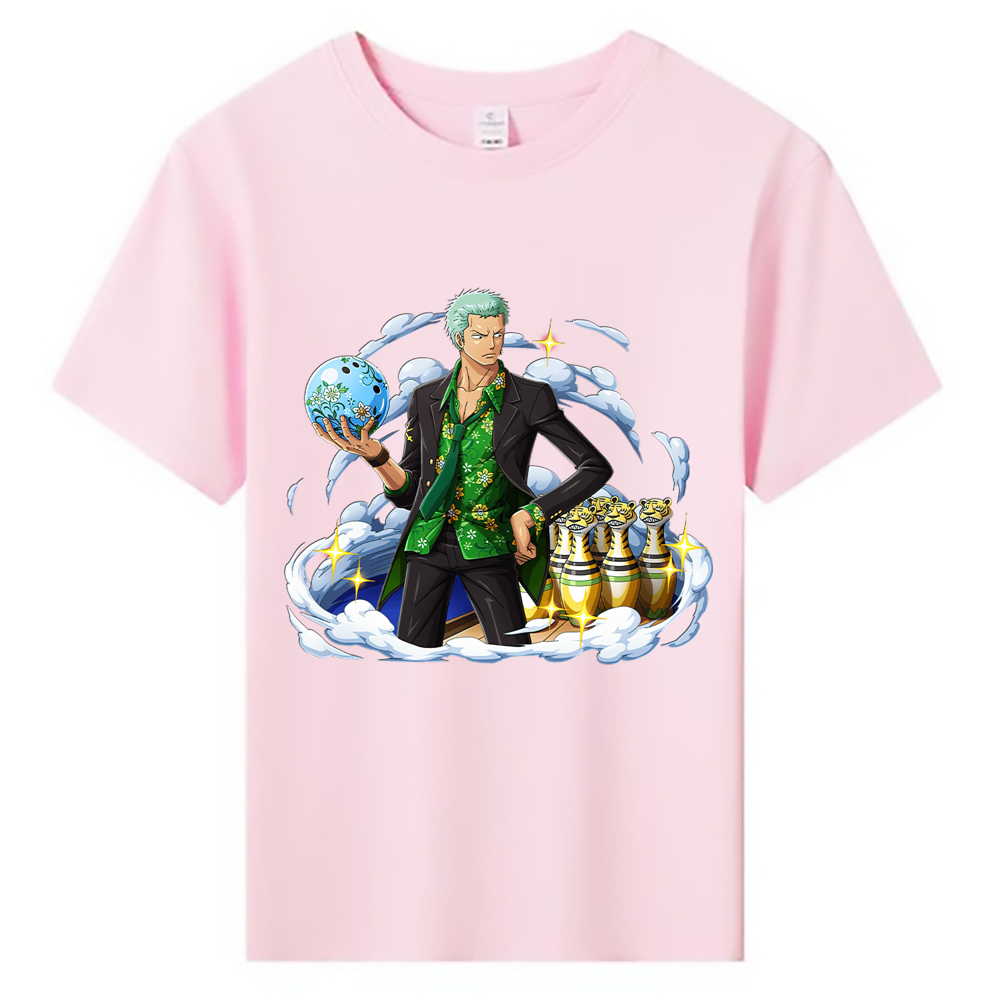 ワンピース ロロノア・ゾロ ONE PIECE Roronoa Zoro 綿100％キッズTシャツ（フロントプリント）