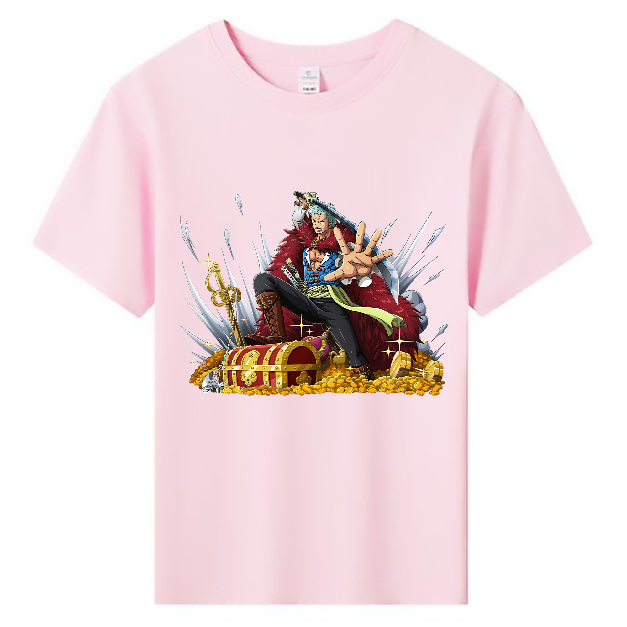 ワンピース ロロノア・ゾロ ONE PIECE Roronoa Zoro 綿100％キッズTシャツ（フロントプリント）