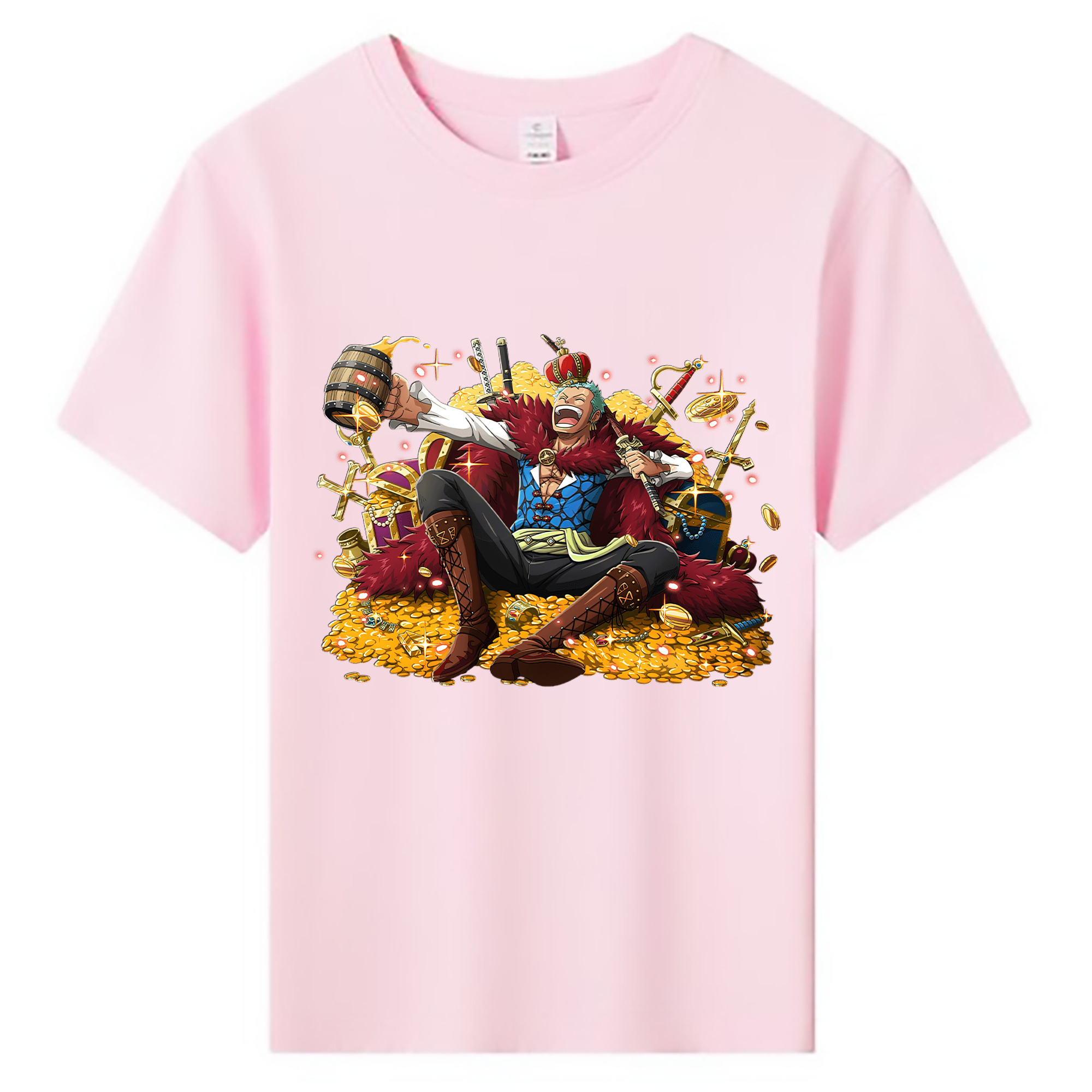 ワンピース ロロノア・ゾロ ONE PIECE Roronoa Zoro 綿100％キッズTシャツ（フロントプリント）