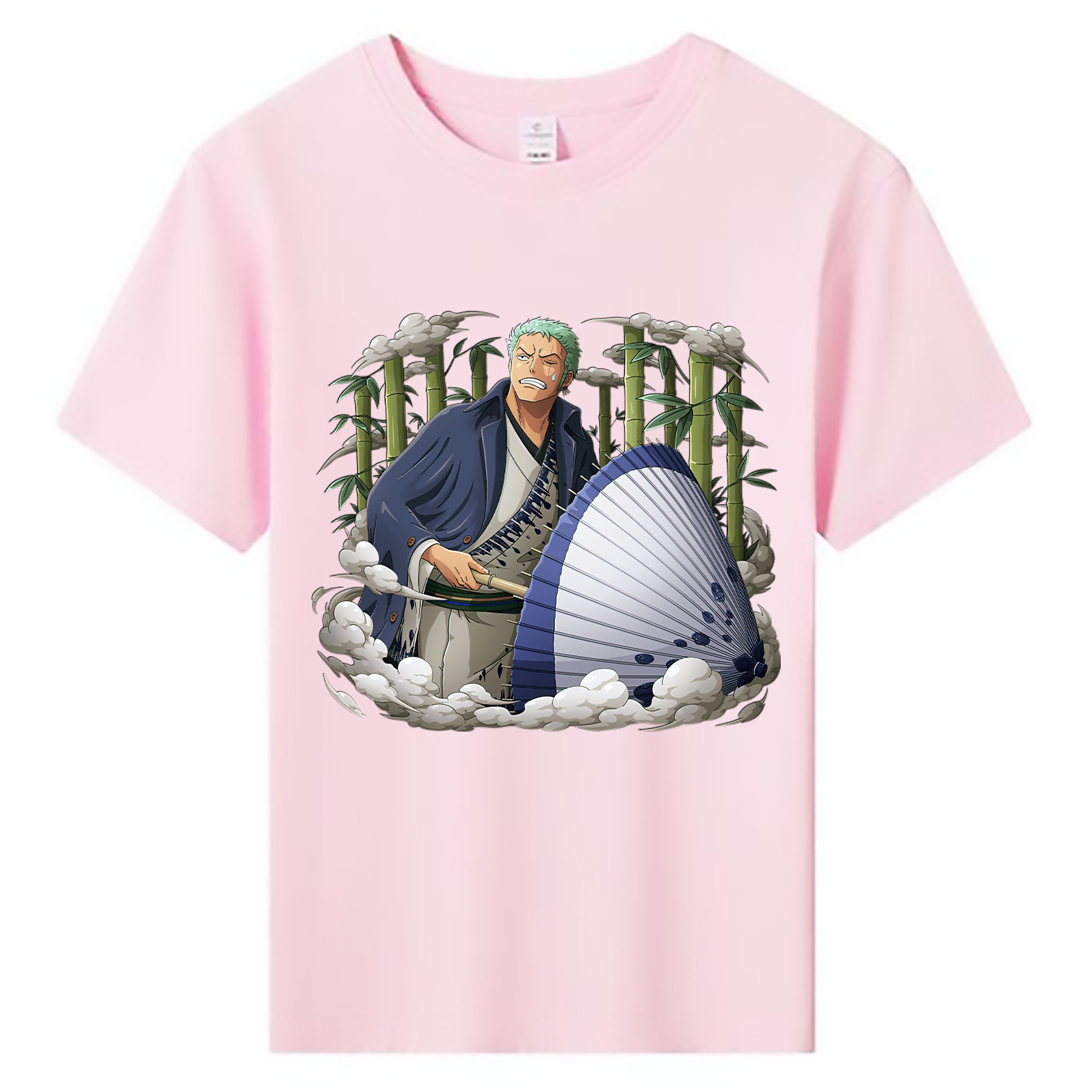 ワンピース ロロノア・ゾロ ONE PIECE Roronoa Zoro 綿100％キッズTシャツ（フロントプリント）