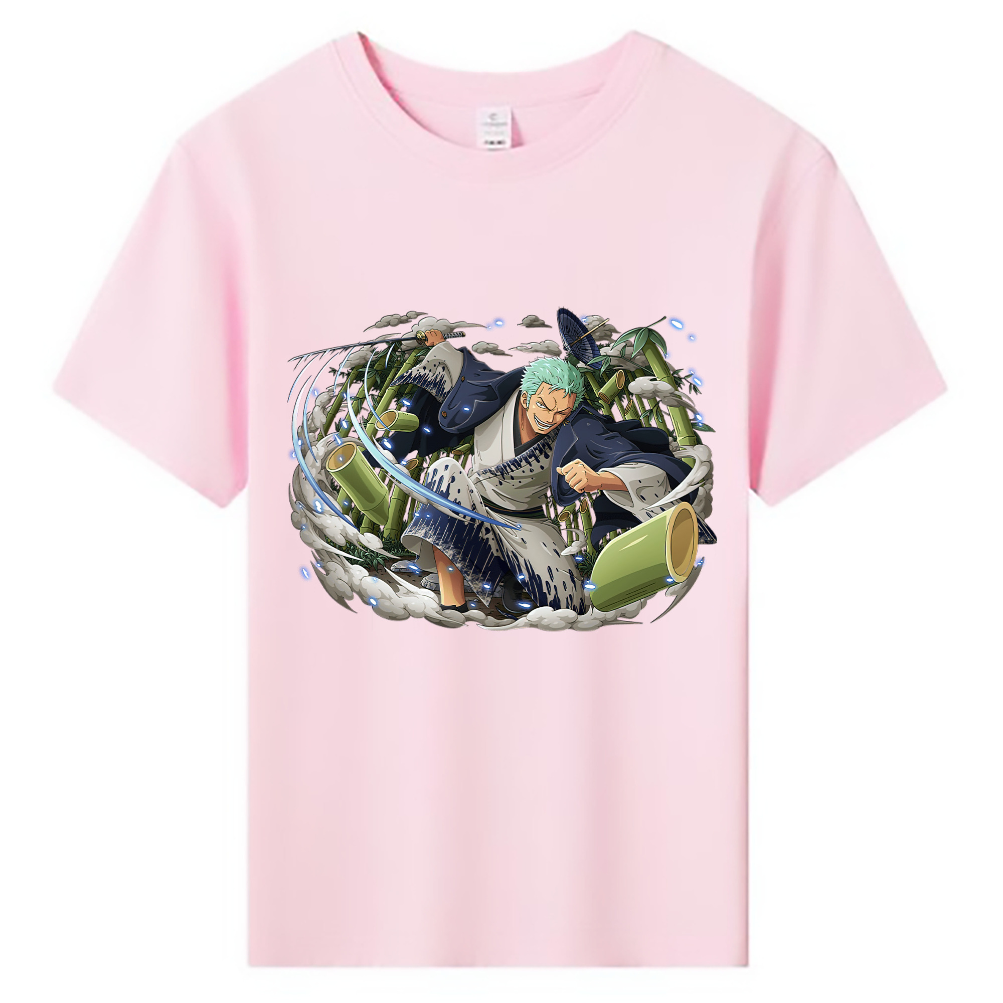 ワンピース ロロノア・ゾロ ONE PIECE Roronoa Zoro 綿100％キッズTシャツ（フロントプリント）