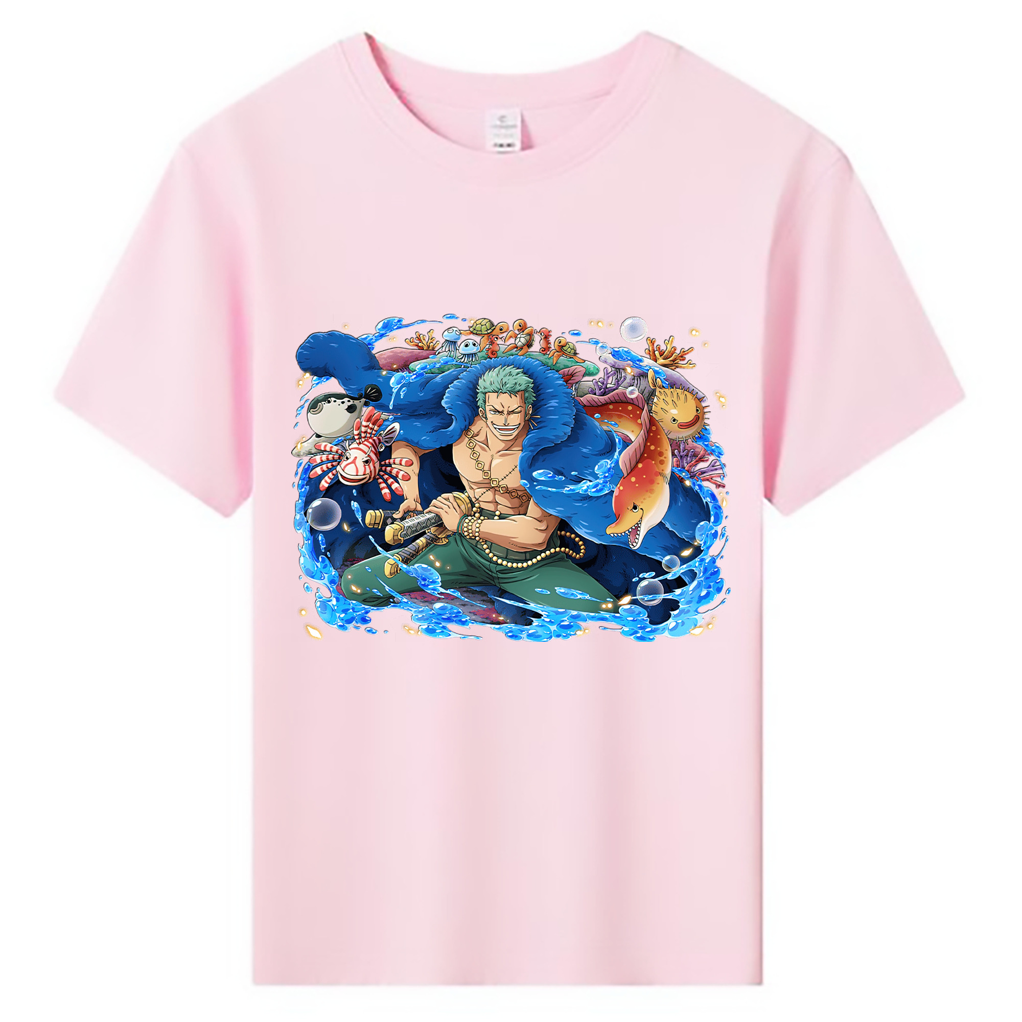 ワンピース ロロノア・ゾロ ONE PIECE Roronoa Zoro 綿100％キッズTシャツ（フロントプリント）