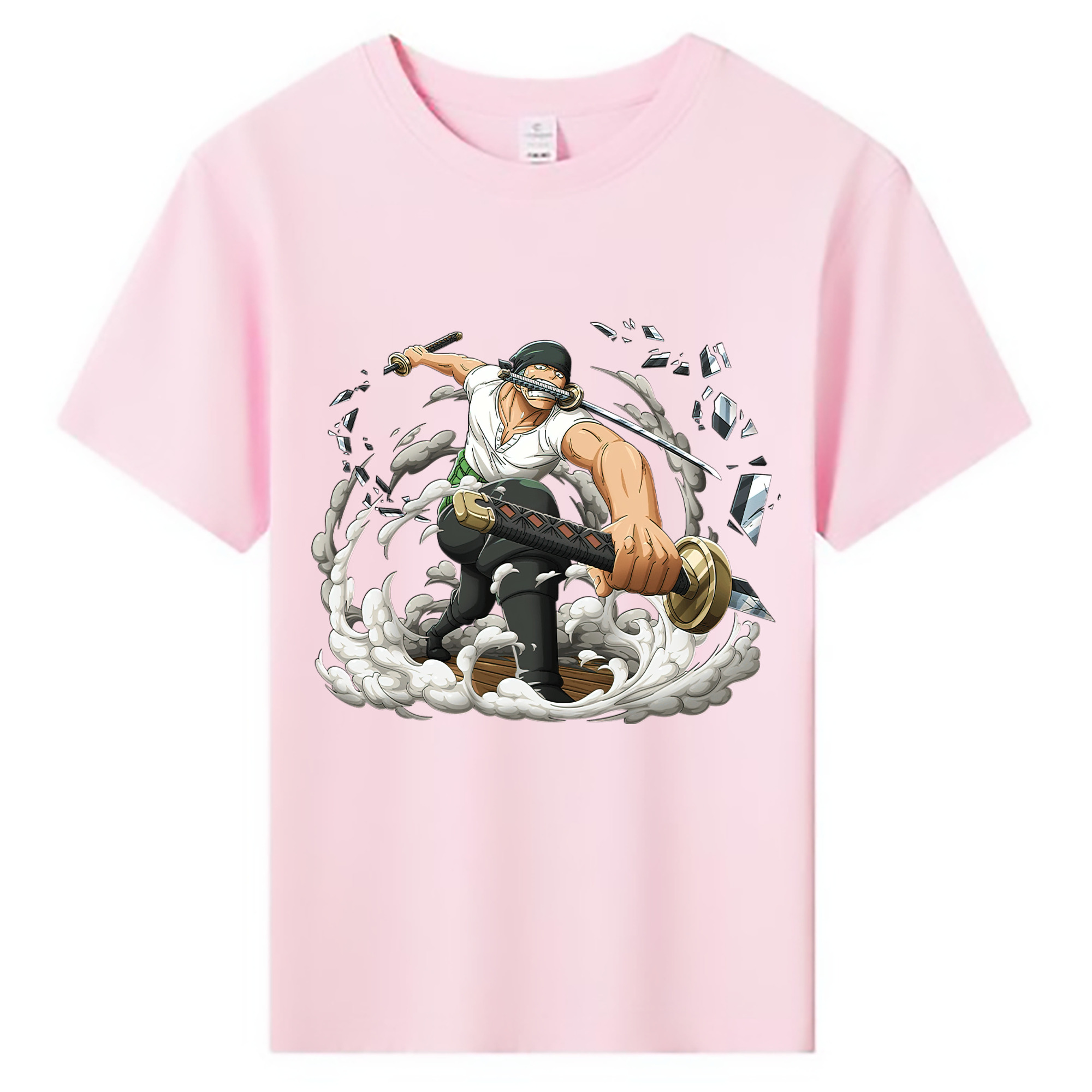 ワンピース ロロノア・ゾロ ONE PIECE Roronoa Zoro 綿100％キッズTシャツ（フロントプリント）