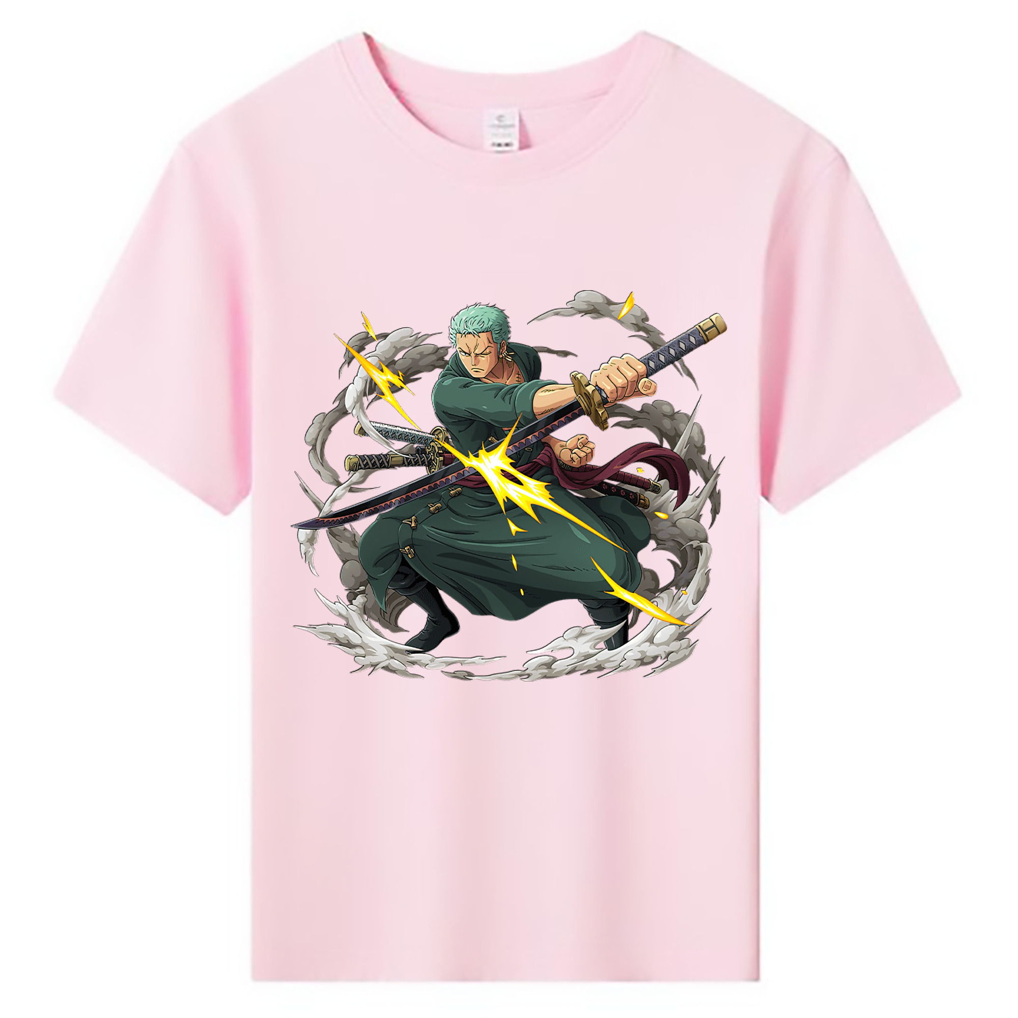 ワンピース ロロノア・ゾロ ONE PIECE Roronoa Zoro 綿100％キッズTシャツ（フロントプリント）