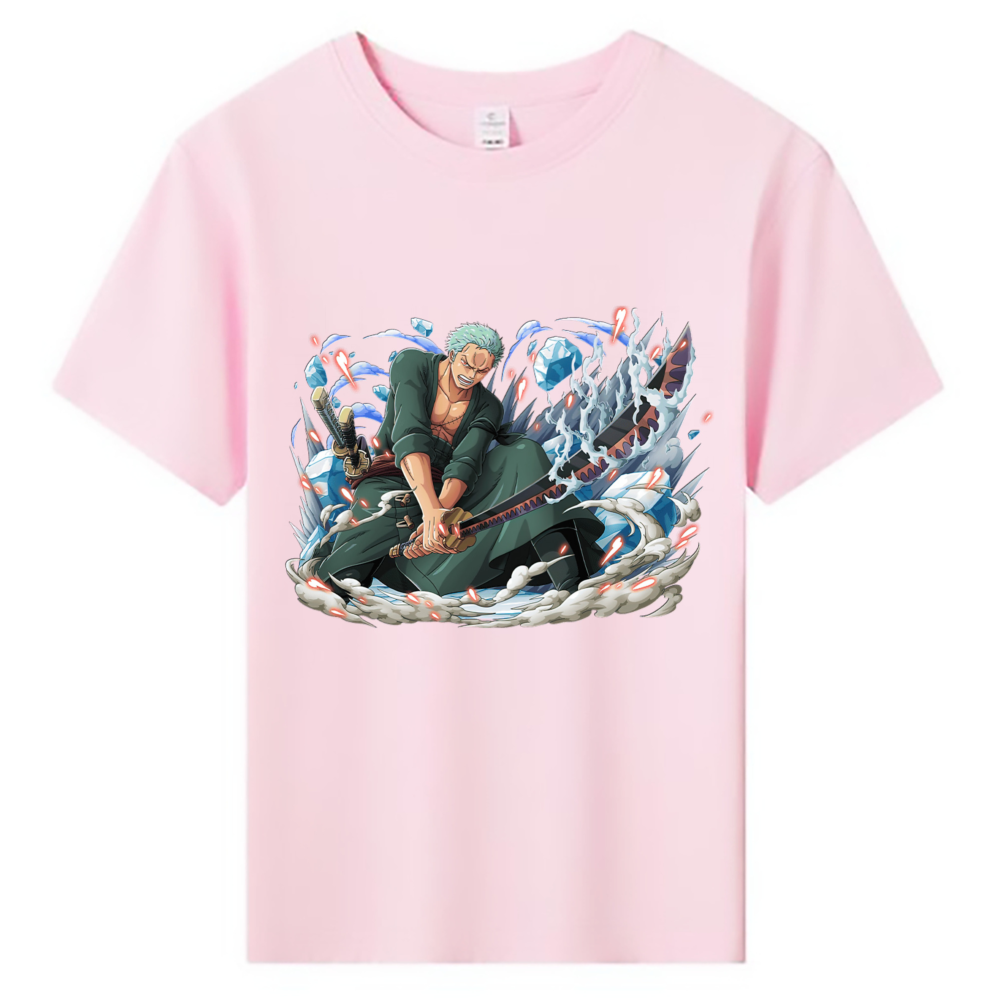 ワンピース ロロノア・ゾロ ONE PIECE Roronoa Zoro 綿100％キッズTシャツ（フロントプリント）