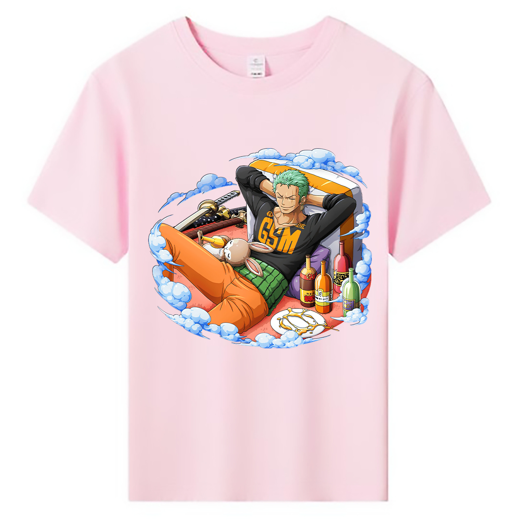 ワンピース ロロノア・ゾロ ONE PIECE Roronoa Zoro 綿100％キッズTシャツ（フロントプリント）
