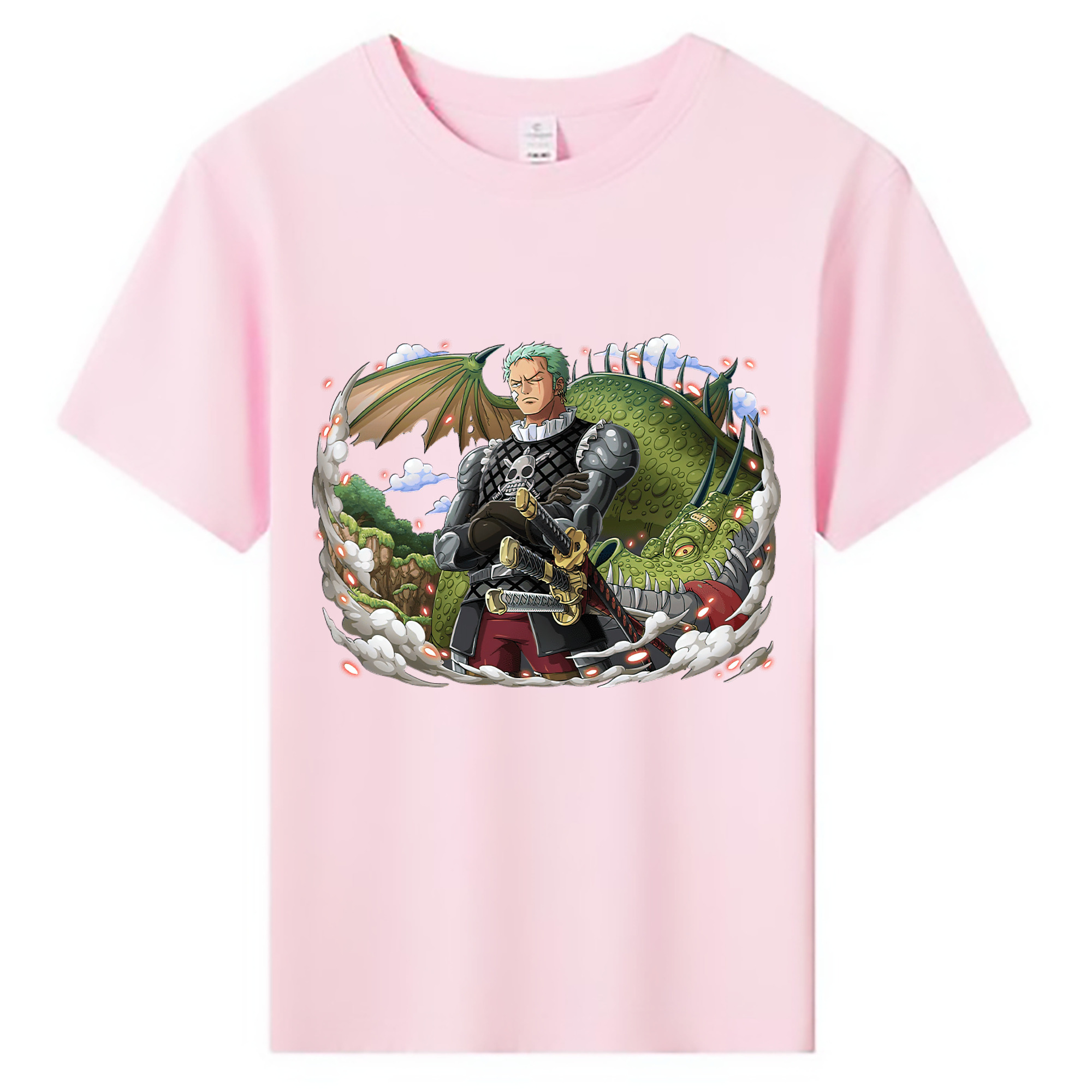 ワンピース ロロノア・ゾロ ONE PIECE Roronoa Zoro 綿100％キッズTシャツ（フロントプリント）