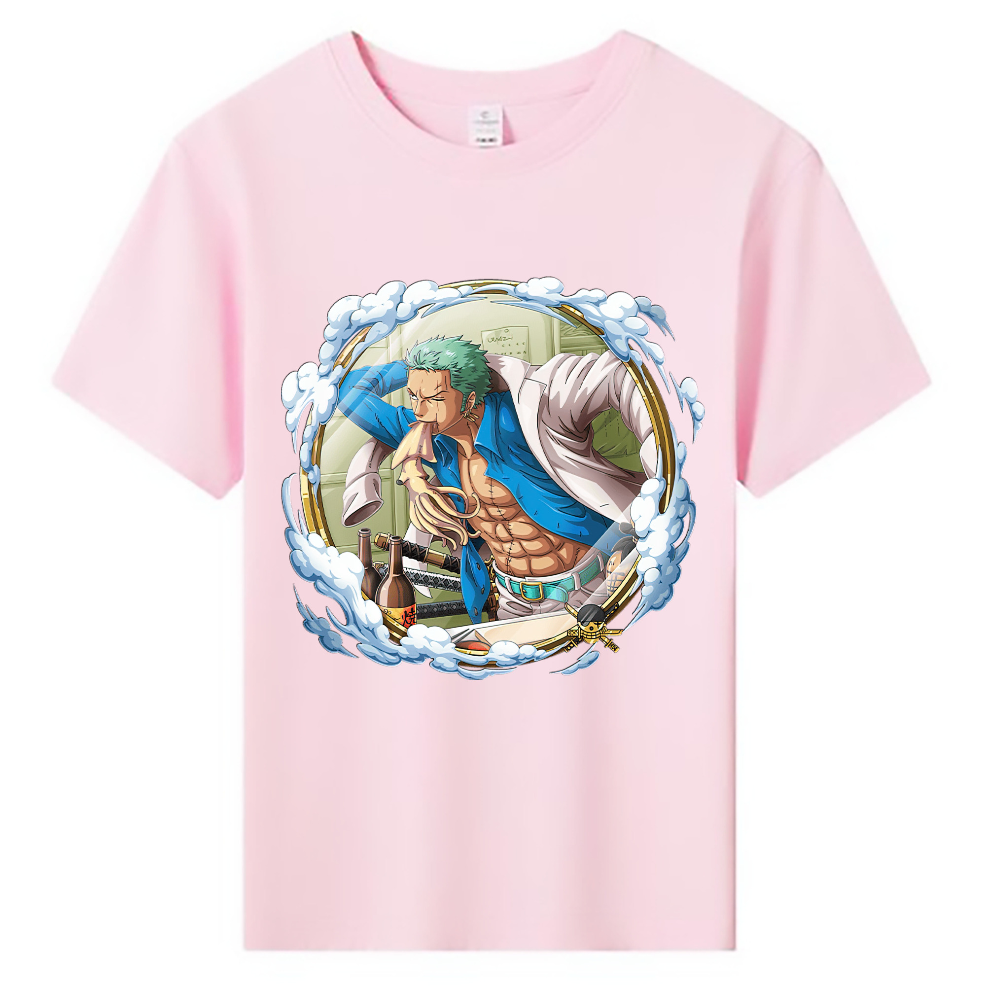 ワンピース ロロノア・ゾロ ONE PIECE Roronoa Zoro 綿100％キッズTシャツ（フロントプリント）