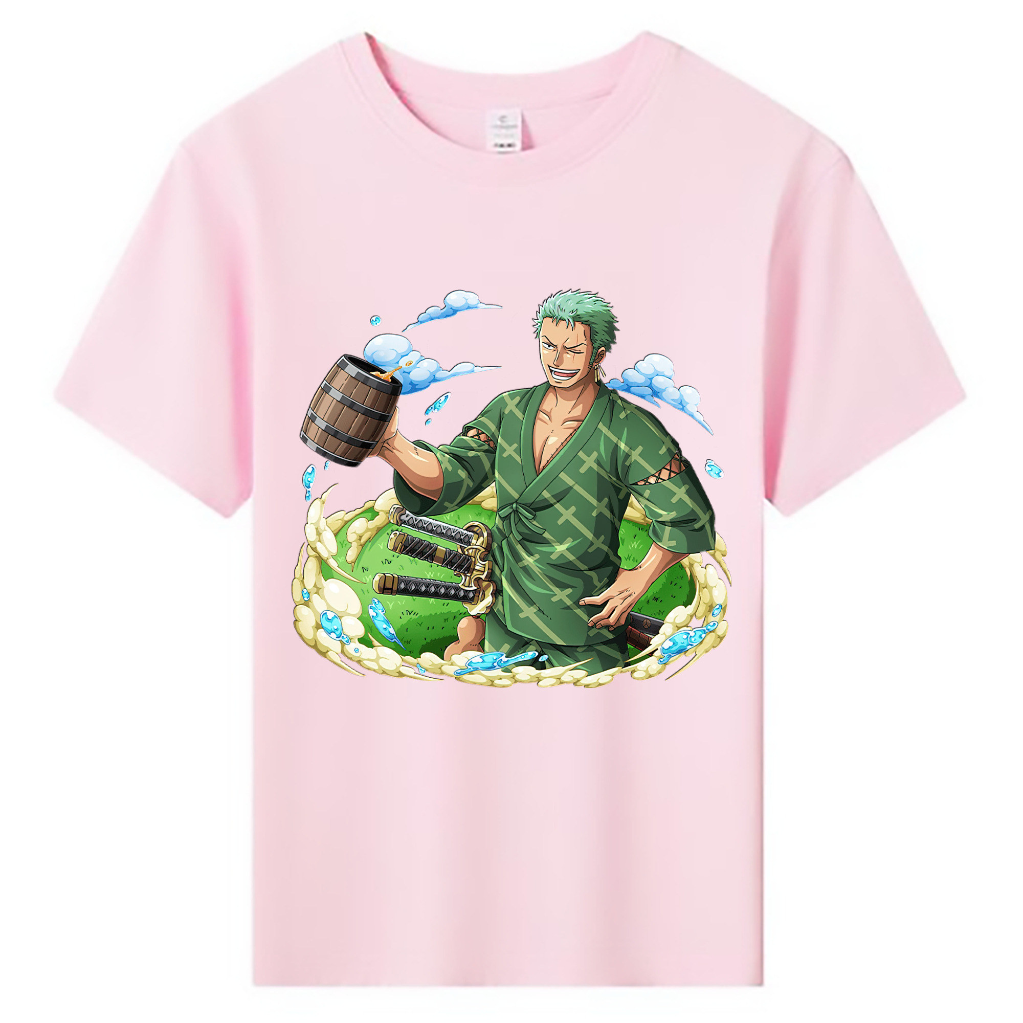 ワンピース ロロノア・ゾロ ONE PIECE Roronoa Zoro 綿100％キッズTシャツ（フロントプリント）