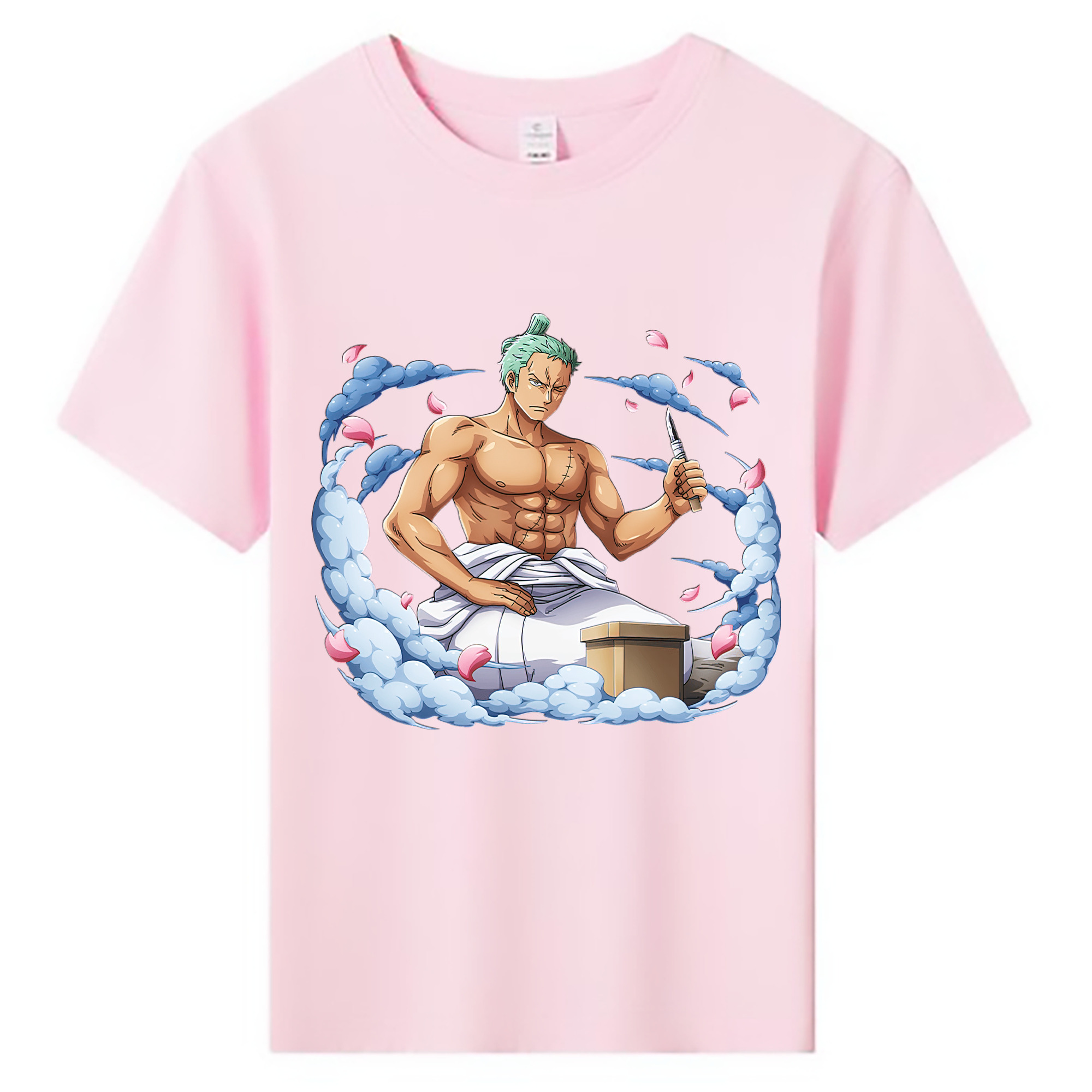 ワンピース ロロノア・ゾロ ONE PIECE Roronoa Zoro 綿100％キッズTシャツ（フロントプリント）