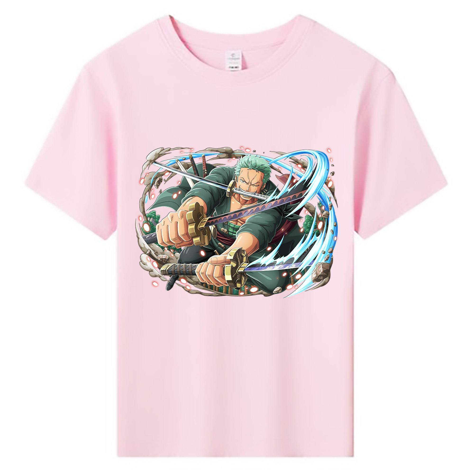 ワンピース ロロノア・ゾロ ONE PIECE Roronoa Zoro 綿100％キッズTシャツ（フロントプリント）