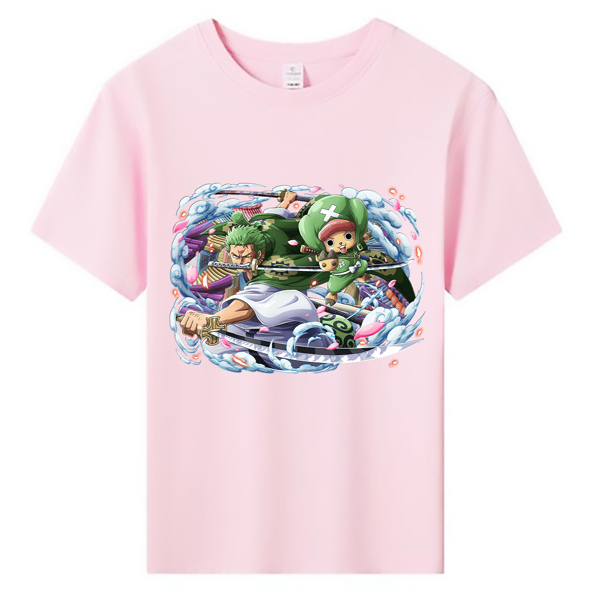 ワンピース ロロノア・ゾロ ONE PIECE Roronoa Zoro 綿100％キッズTシャツ（フロントプリント）