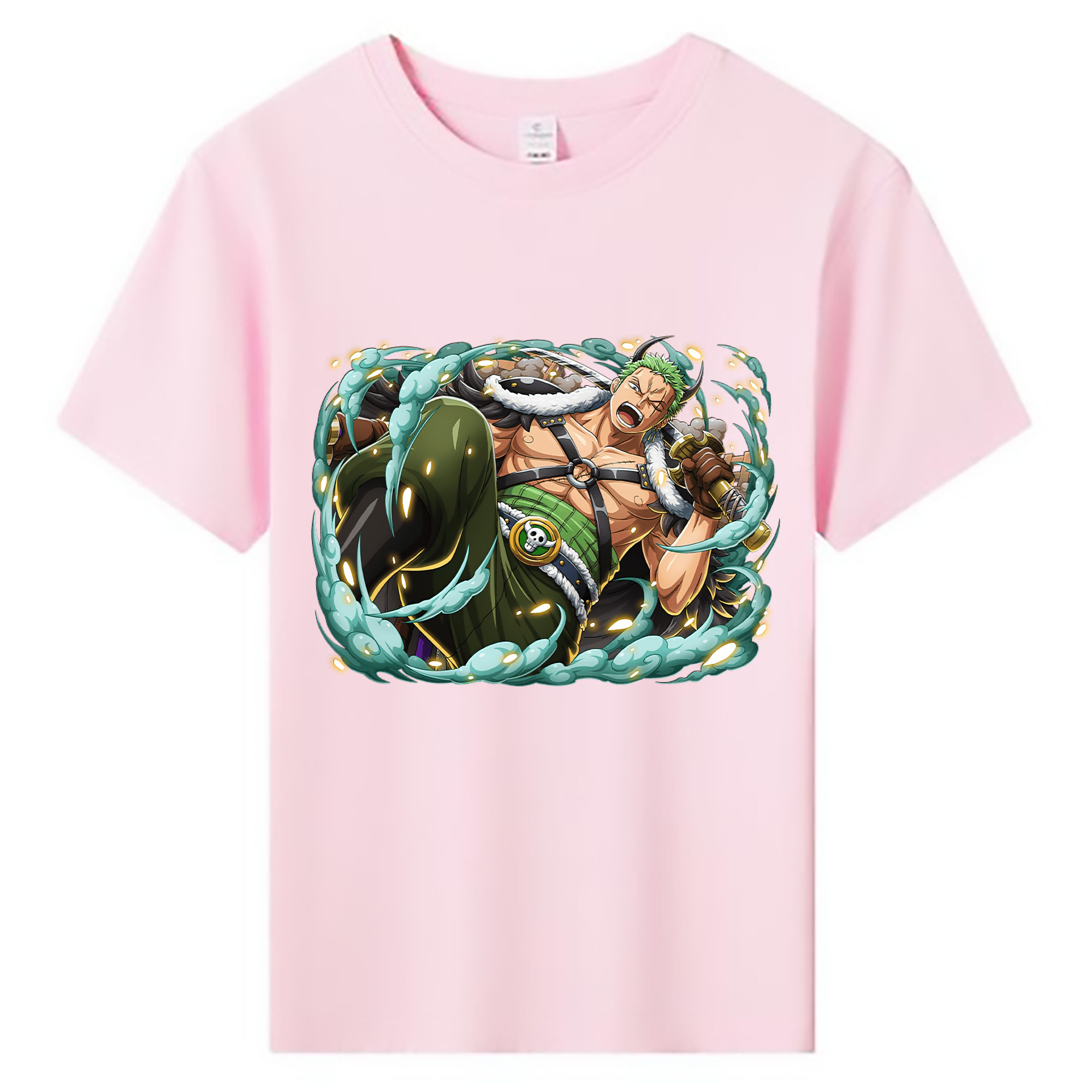 ワンピース ロロノア・ゾロ ONE PIECE Roronoa Zoro 綿100％キッズTシャツ（フロントプリント）