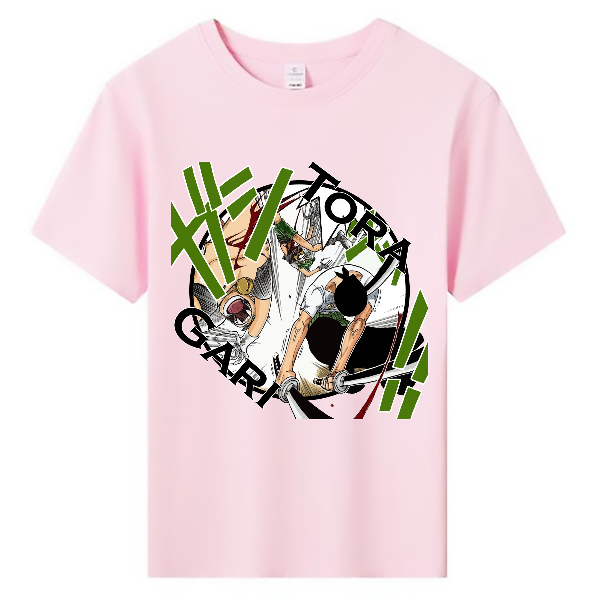 ワンピース ロロノア・ゾロ ONE PIECE Roronoa Zoro 綿100％キッズTシャツ（フロントプリント）