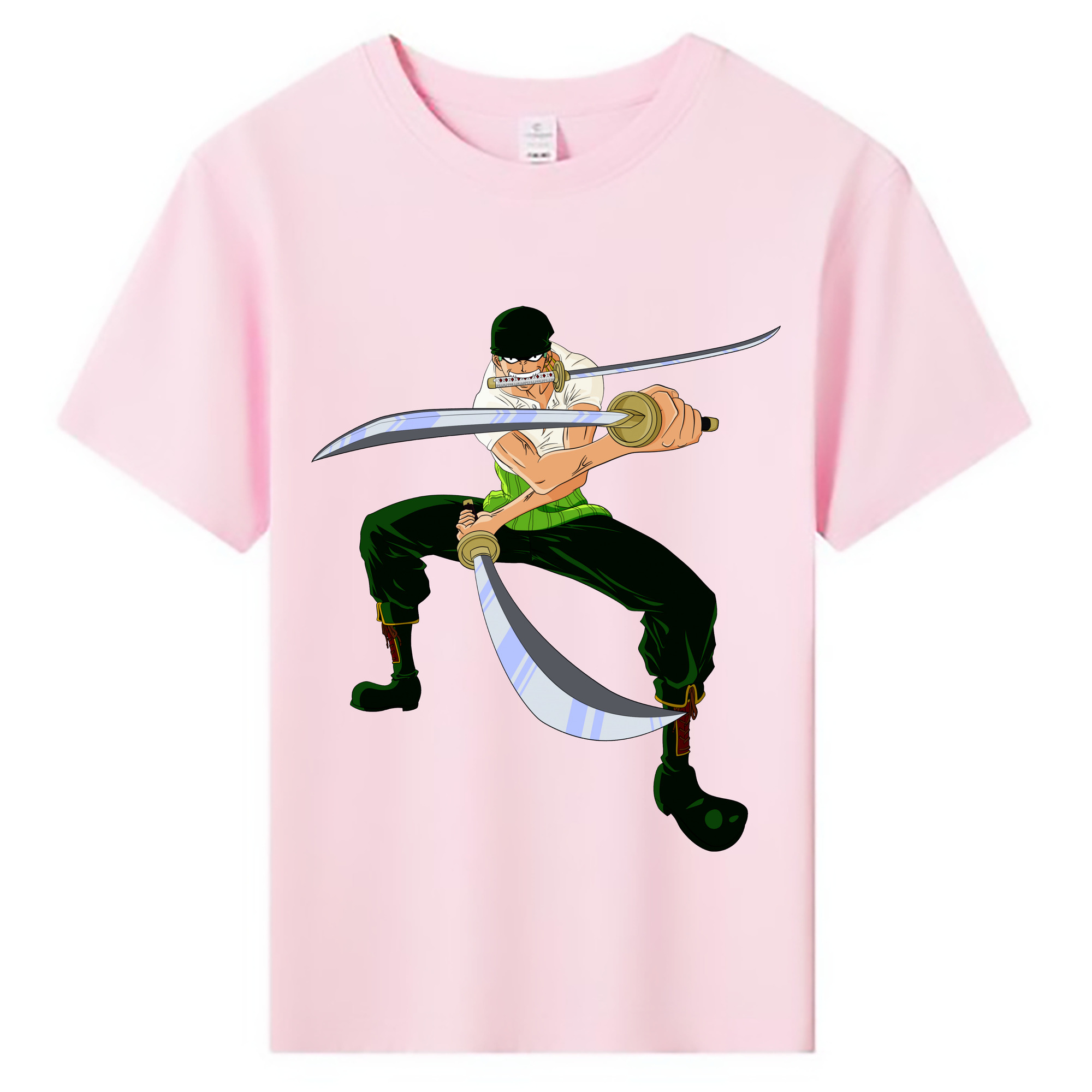 ワンピース ロロノア・ゾロ ONE PIECE Roronoa Zoro 綿100％キッズTシャツ（フロントプリント）