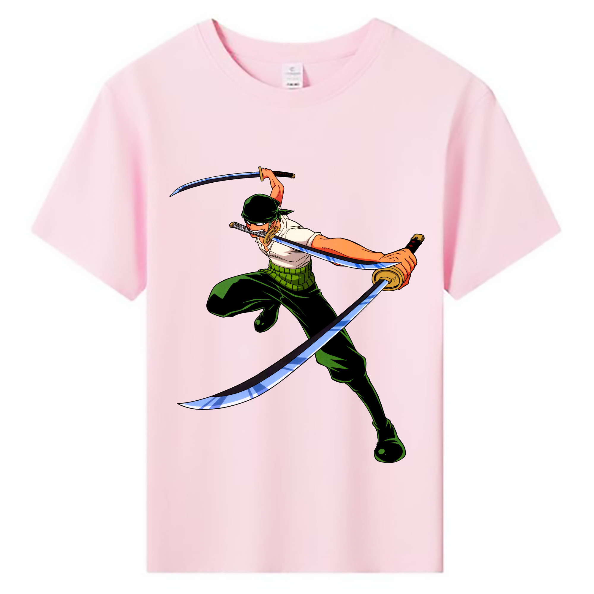 ワンピース ロロノア・ゾロ ONE PIECE Roronoa Zoro 綿100％キッズTシャツ（フロントプリント）