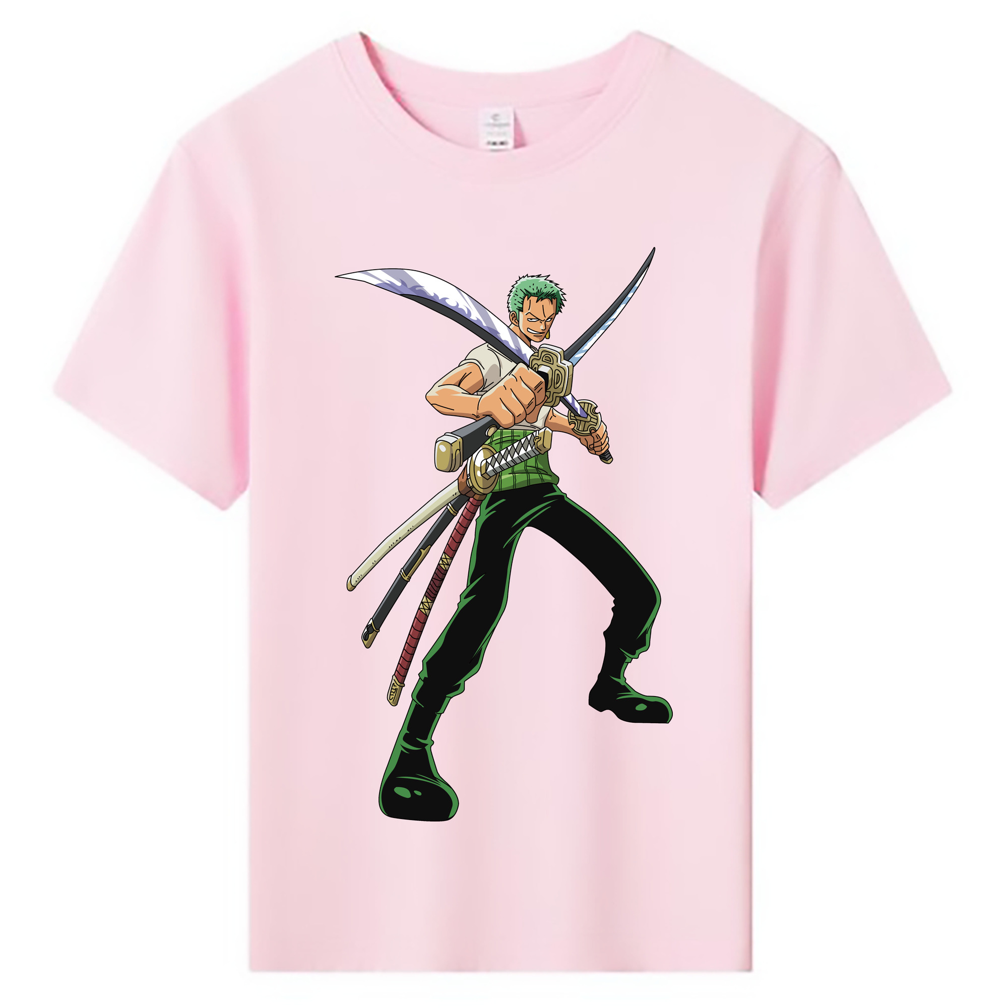 ワンピース ロロノア・ゾロ ONE PIECE Roronoa Zoro 綿100％キッズTシャツ（フロントプリント）