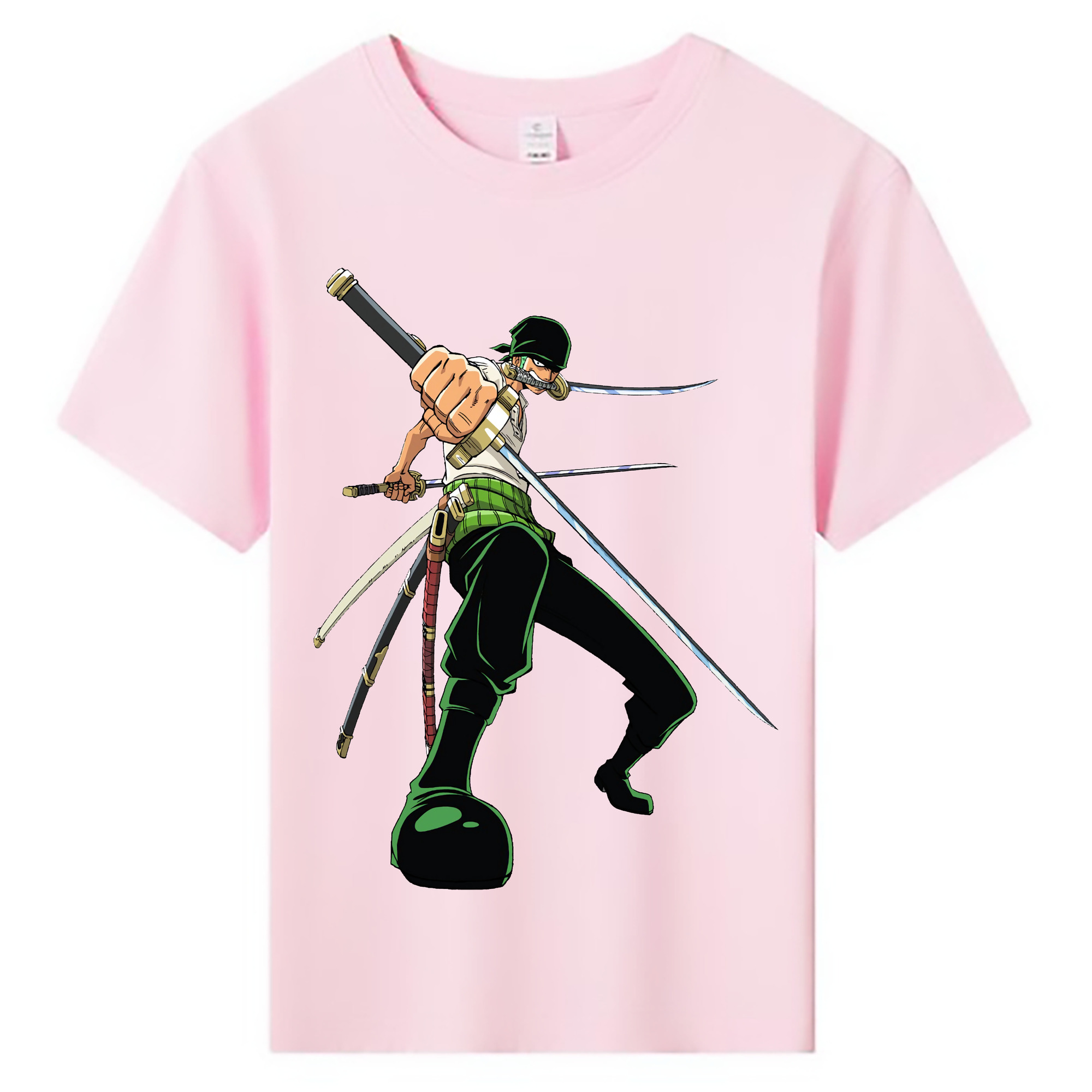 ワンピース ロロノア・ゾロ ONE PIECE Roronoa Zoro 綿100％キッズTシャツ（フロントプリント）