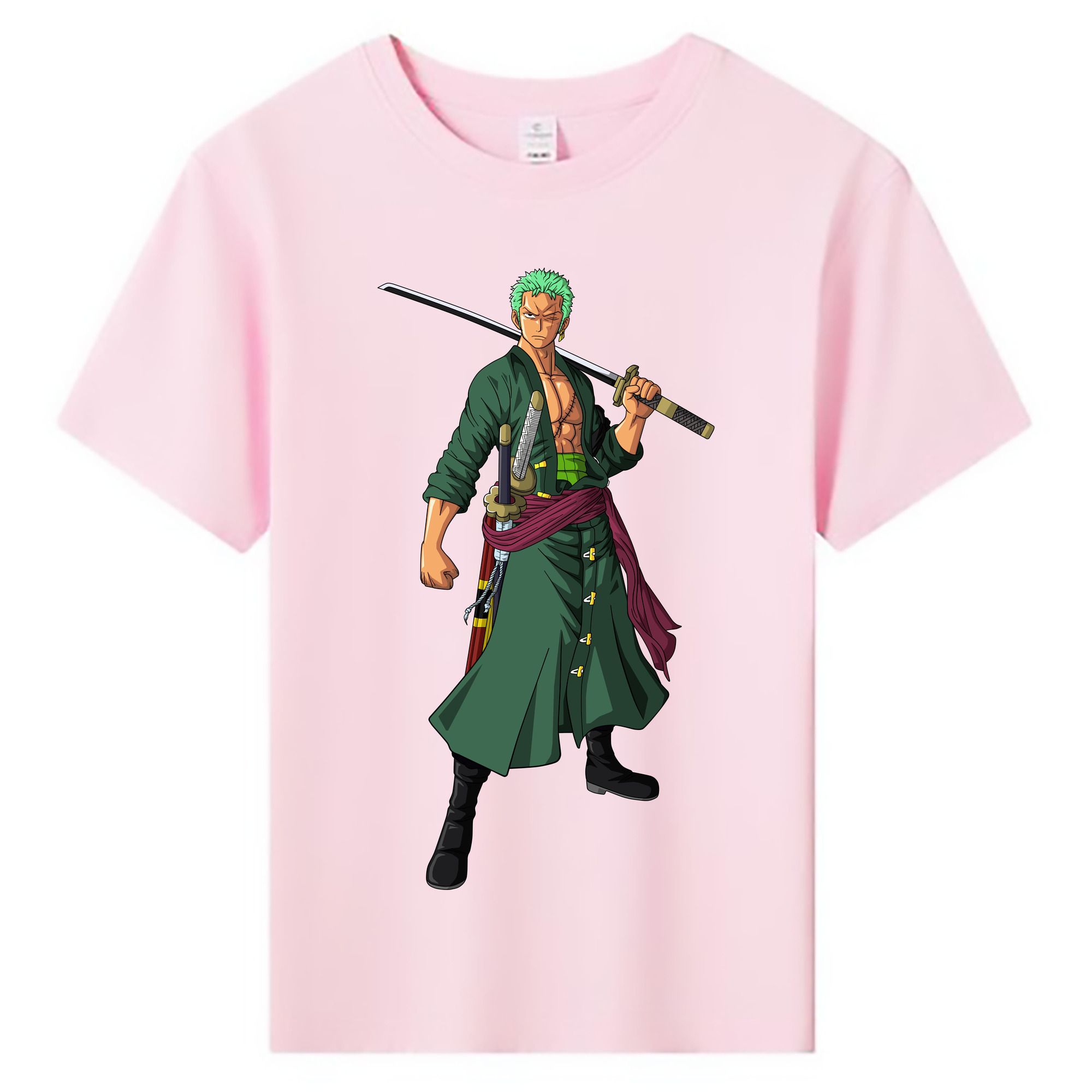 ワンピース ロロノア・ゾロ ONE PIECE Roronoa Zoro 綿100％キッズTシャツ（フロントプリント）