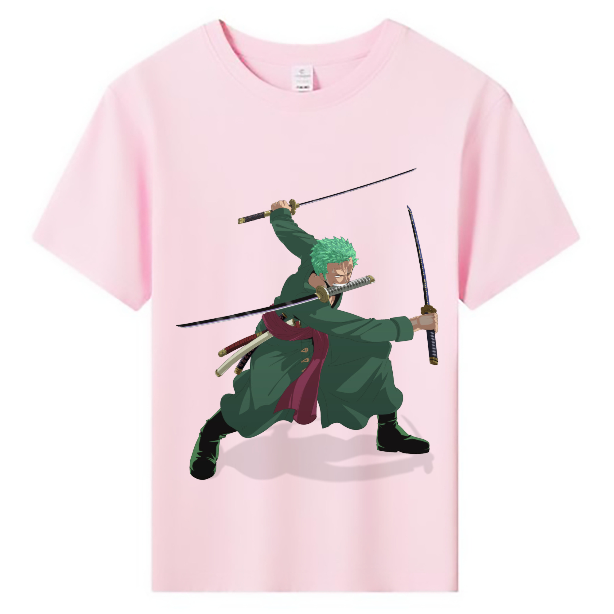 ワンピース ロロノア・ゾロ ONE PIECE Roronoa Zoro 綿100％キッズTシャツ（フロントプリント）
