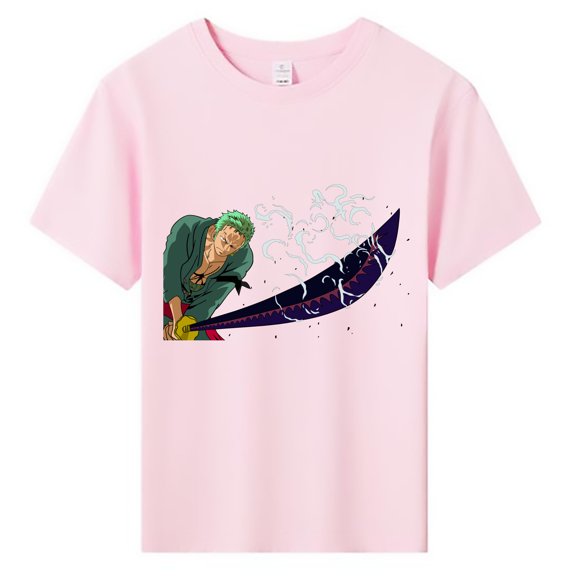 ワンピース ロロノア・ゾロ ONE PIECE Roronoa Zoro 綿100％キッズTシャツ（フロントプリント）