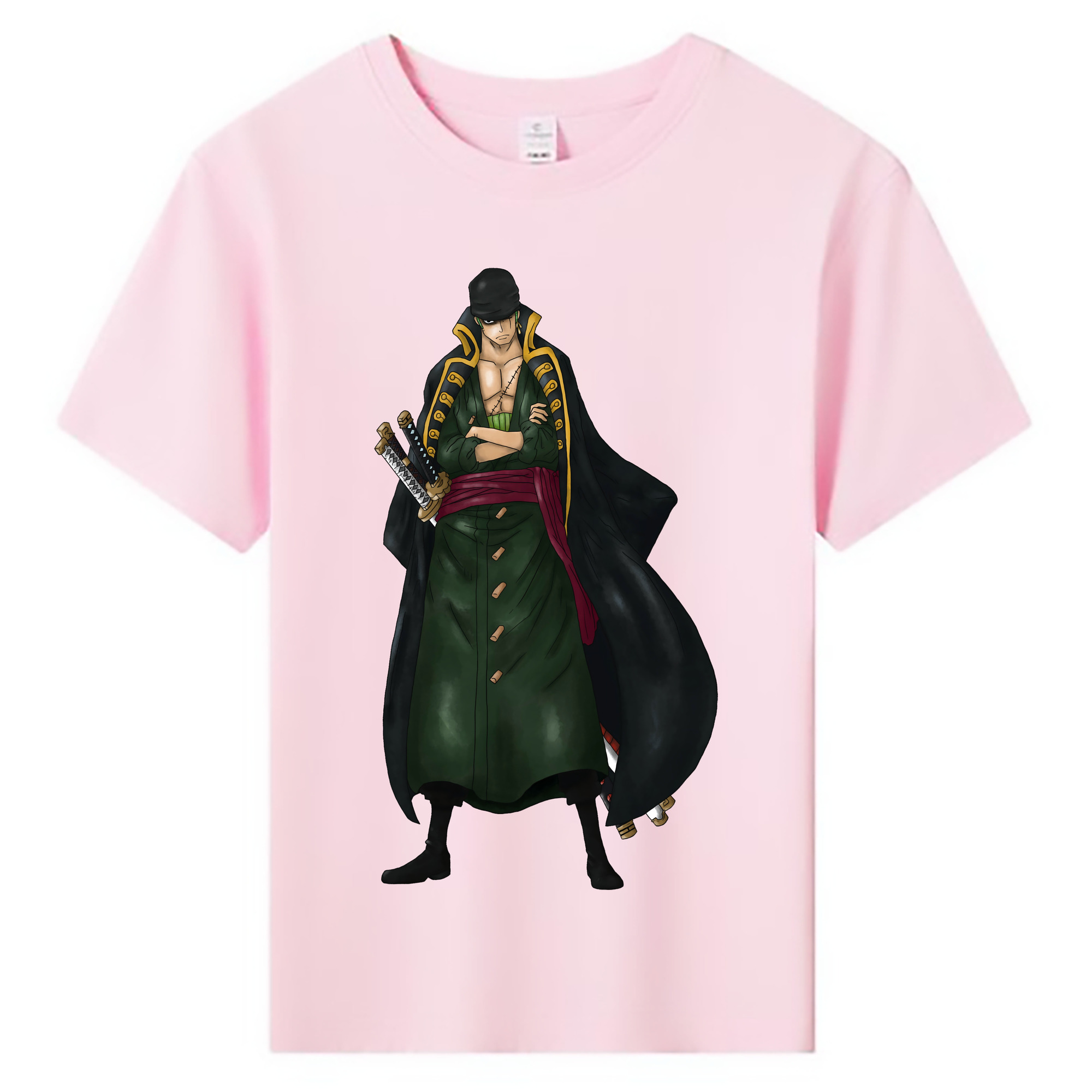 ワンピース ロロノア・ゾロ ONE PIECE Roronoa Zoro 綿100％キッズTシャツ（フロントプリント）