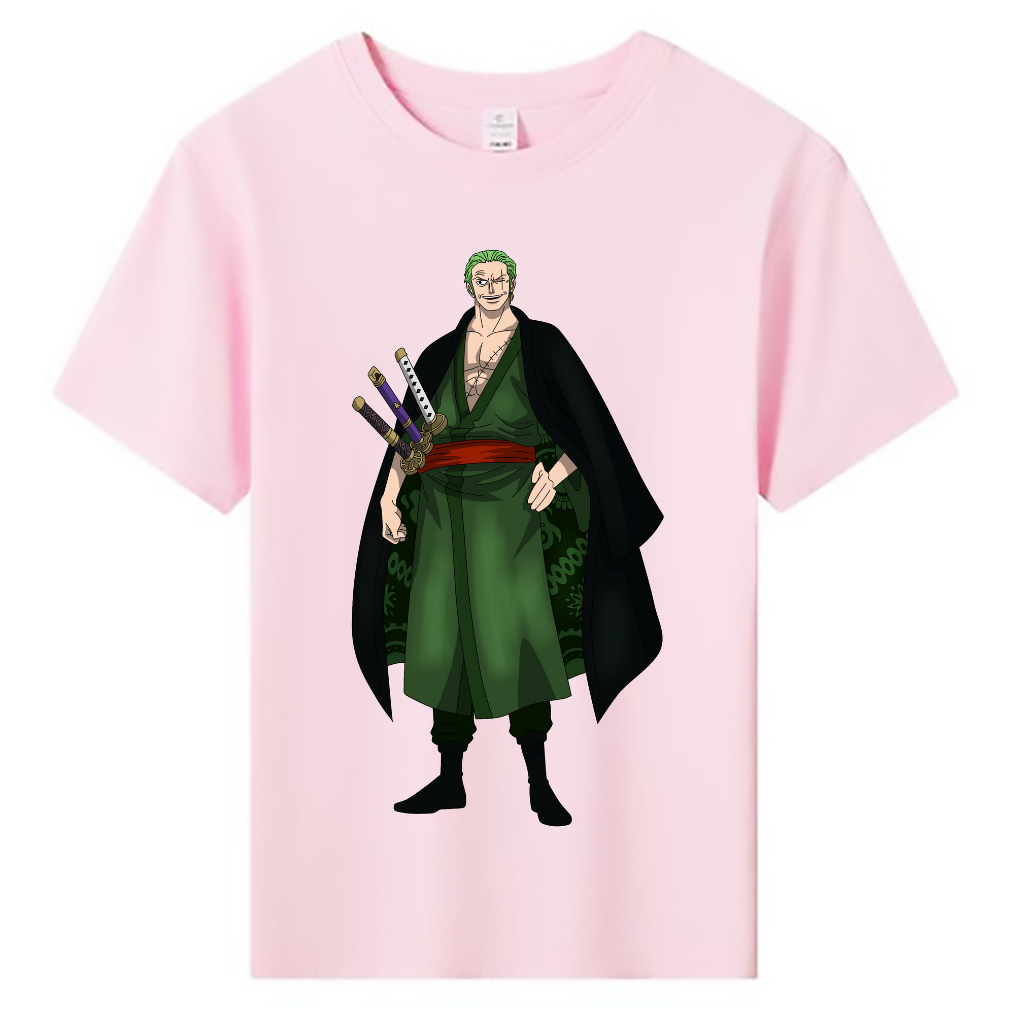 ワンピース ロロノア・ゾロ ONE PIECE Roronoa Zoro 綿100％キッズTシャツ（フロントプリント）