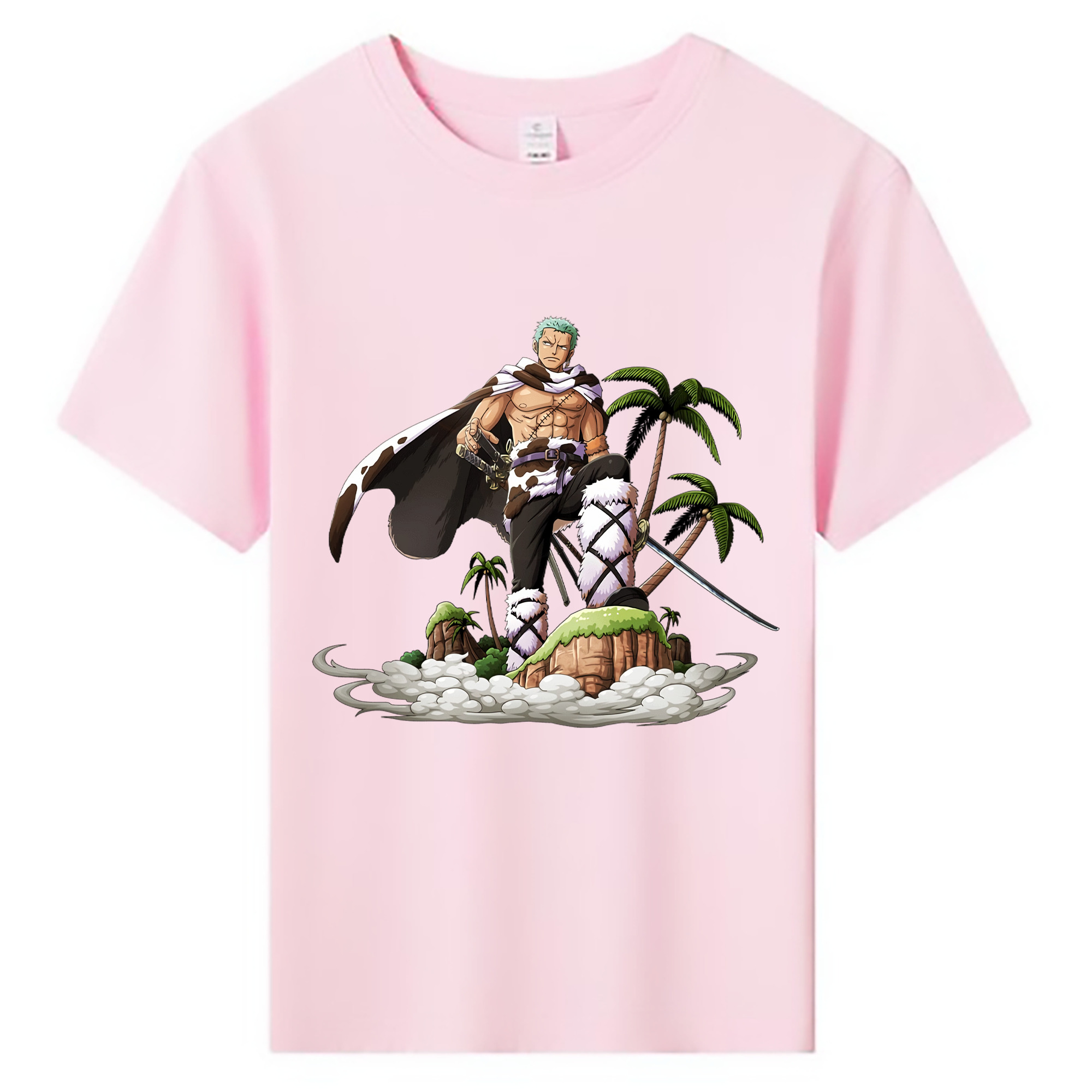 ワンピース ロロノア・ゾロ ONE PIECE Roronoa Zoro 綿100％キッズTシャツ（フロントプリント）