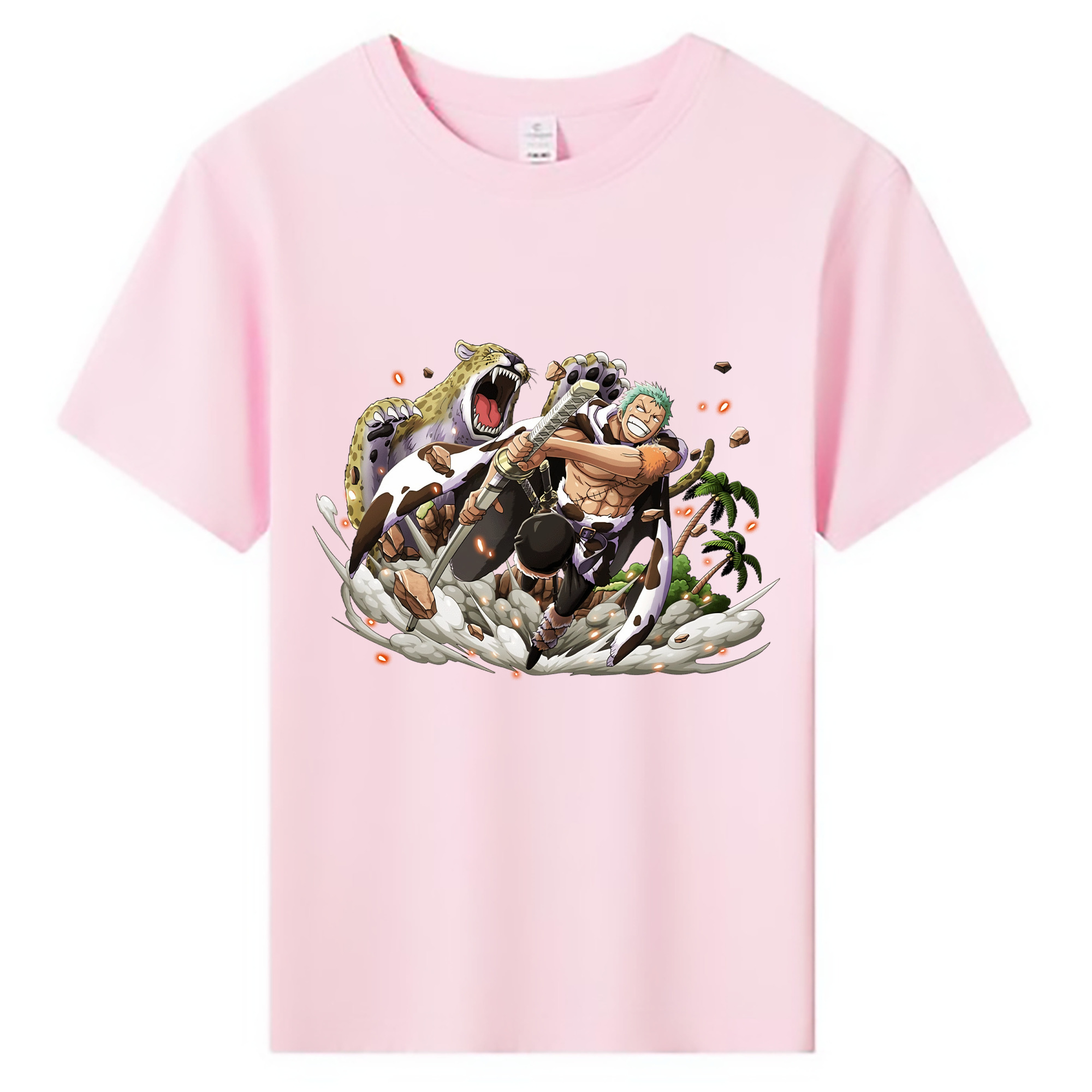 ワンピース ロロノア・ゾロ ONE PIECE Roronoa Zoro 綿100％キッズTシャツ（フロントプリント）