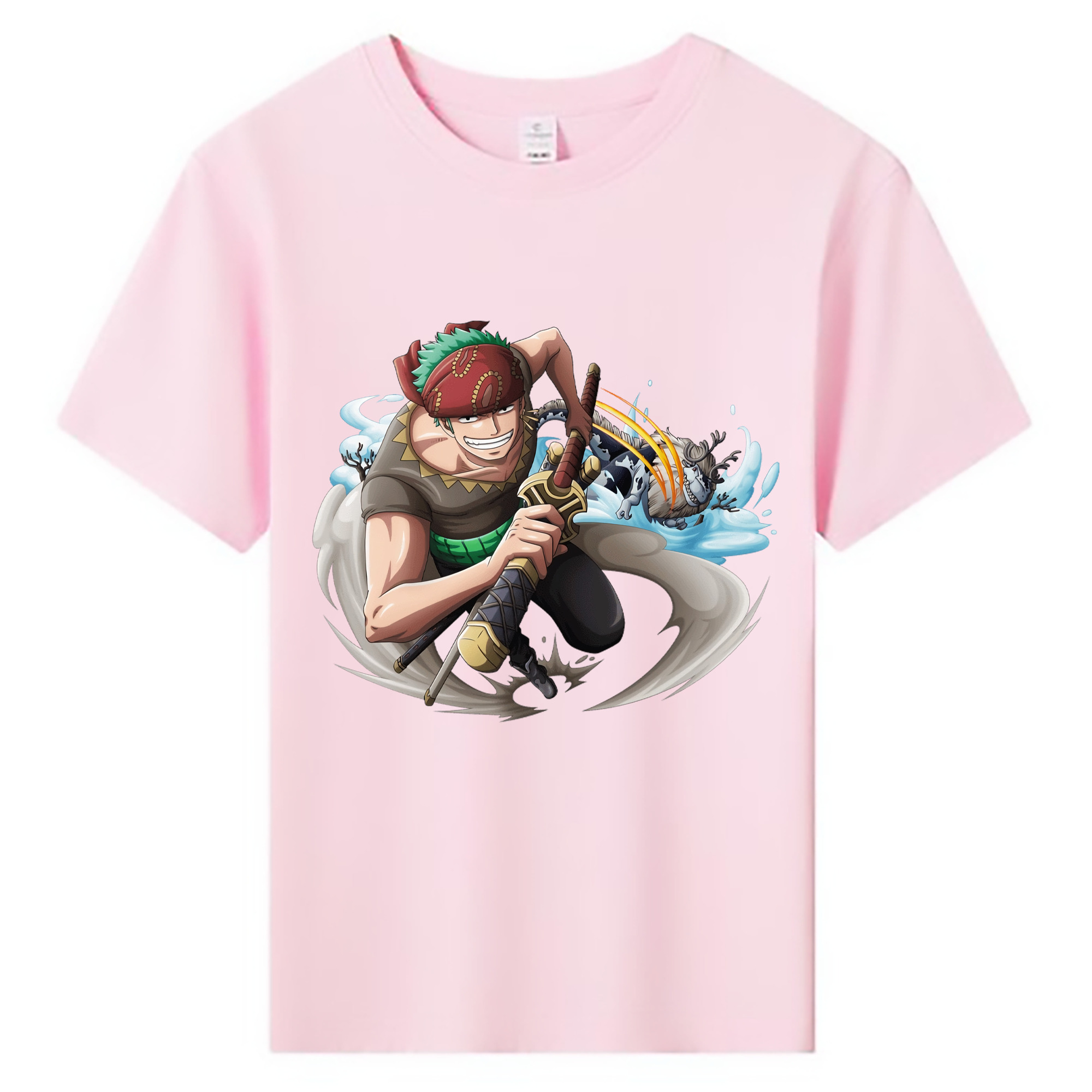 ワンピース ロロノア・ゾロ ONE PIECE Roronoa Zoro 綿100％キッズTシャツ（フロントプリント）