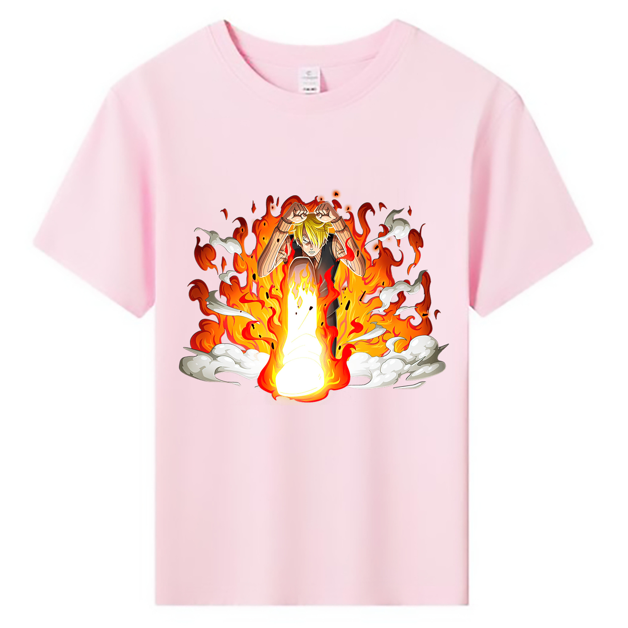 （画像用） ワンピース サンジ ONE PIECE Sanji 綿100％キッズTシャツ（フロントプリント）