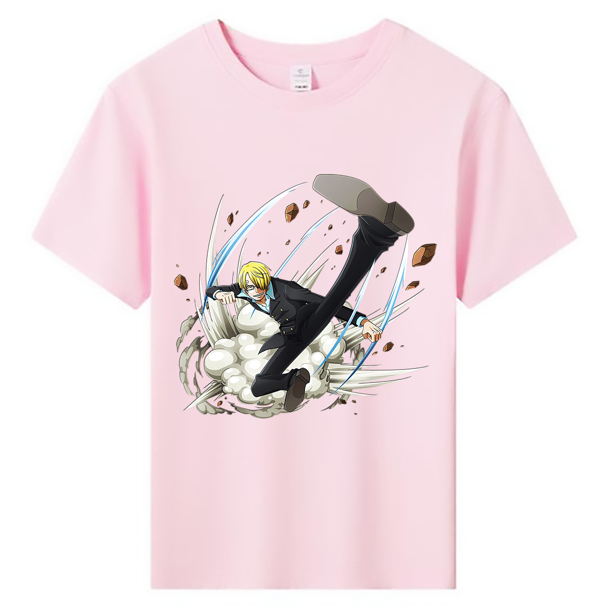 （画像用） ワンピース サンジ ONE PIECE Sanji 綿100％キッズTシャツ（フロントプリント）