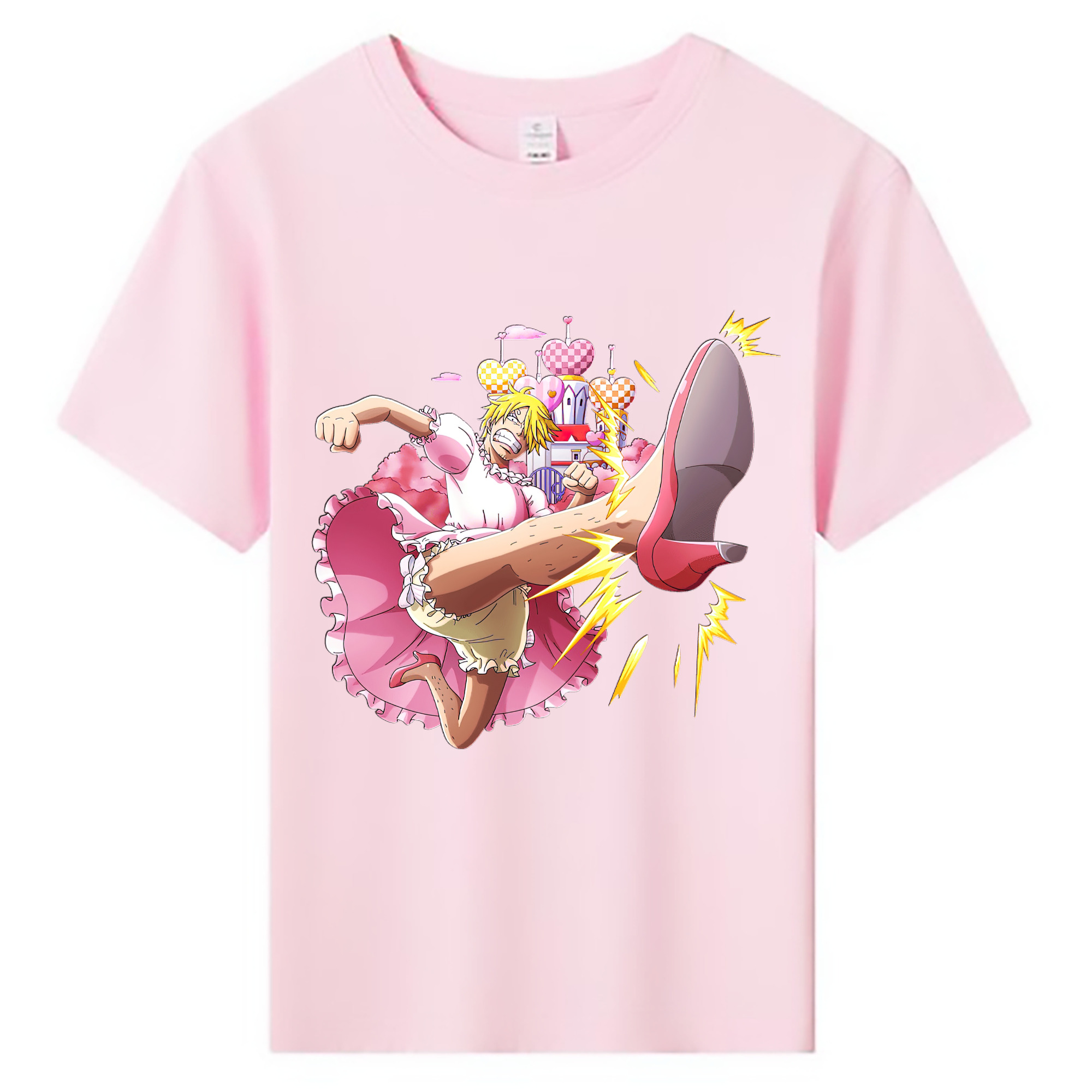 （画像用） ワンピース サンジ ONE PIECE Sanji 綿100％キッズTシャツ（フロントプリント）