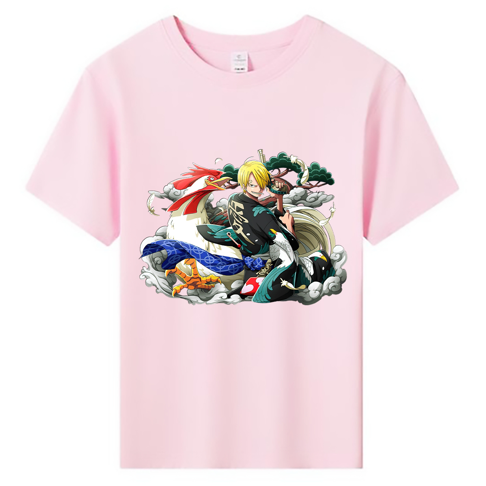 （画像用） ワンピース サンジ ONE PIECE Sanji 綿100％キッズTシャツ（フロントプリント）