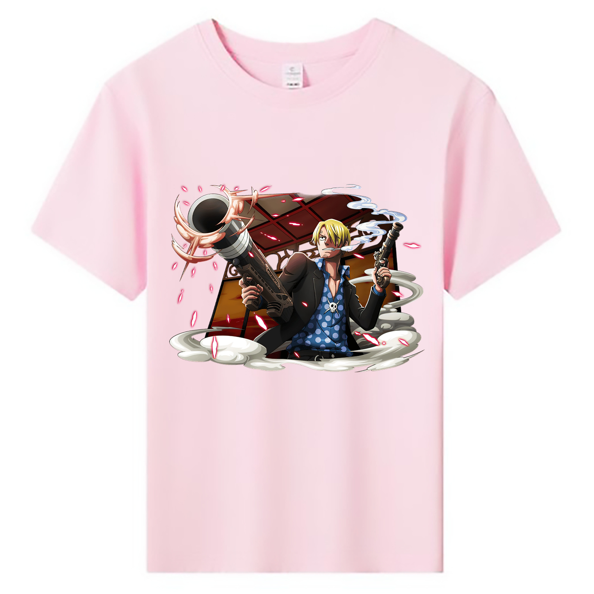 （画像用） ワンピース サンジ ONE PIECE Sanji 綿100％キッズTシャツ（フロントプリント）