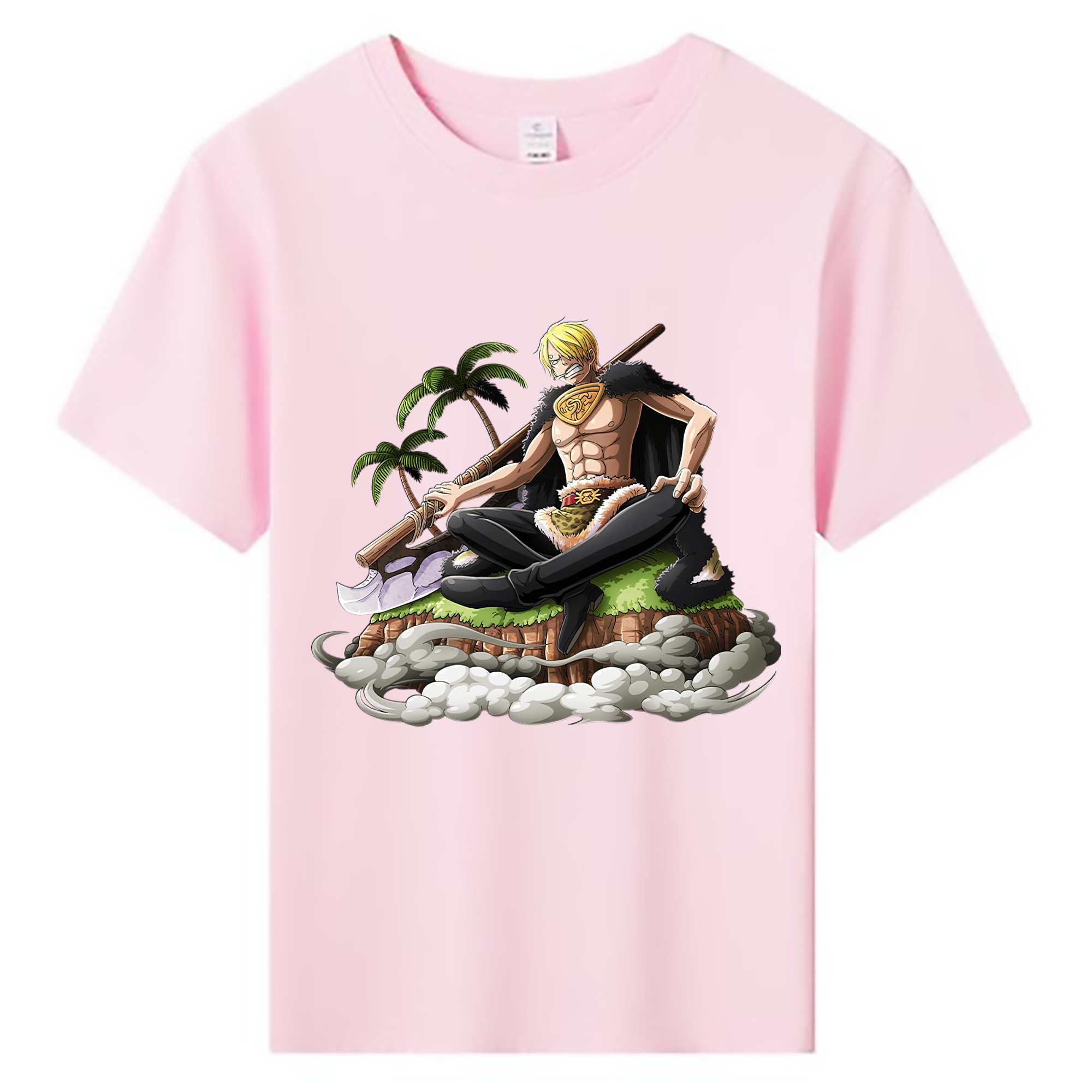 （画像用） ワンピース サンジ ONE PIECE Sanji 綿100％キッズTシャツ（フロントプリント）