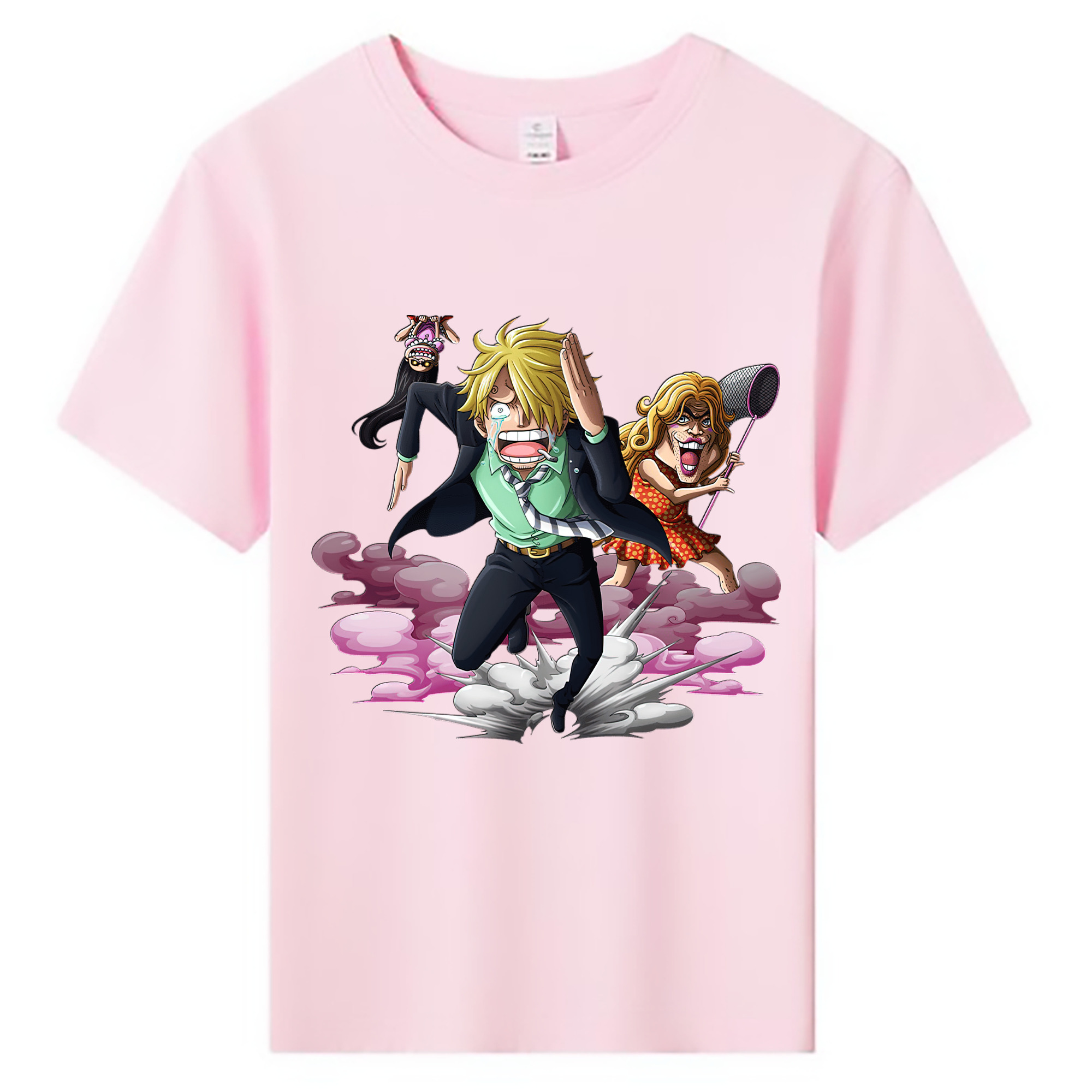 （画像用） ワンピース サンジ ONE PIECE Sanji 綿100％キッズTシャツ（フロントプリント）
