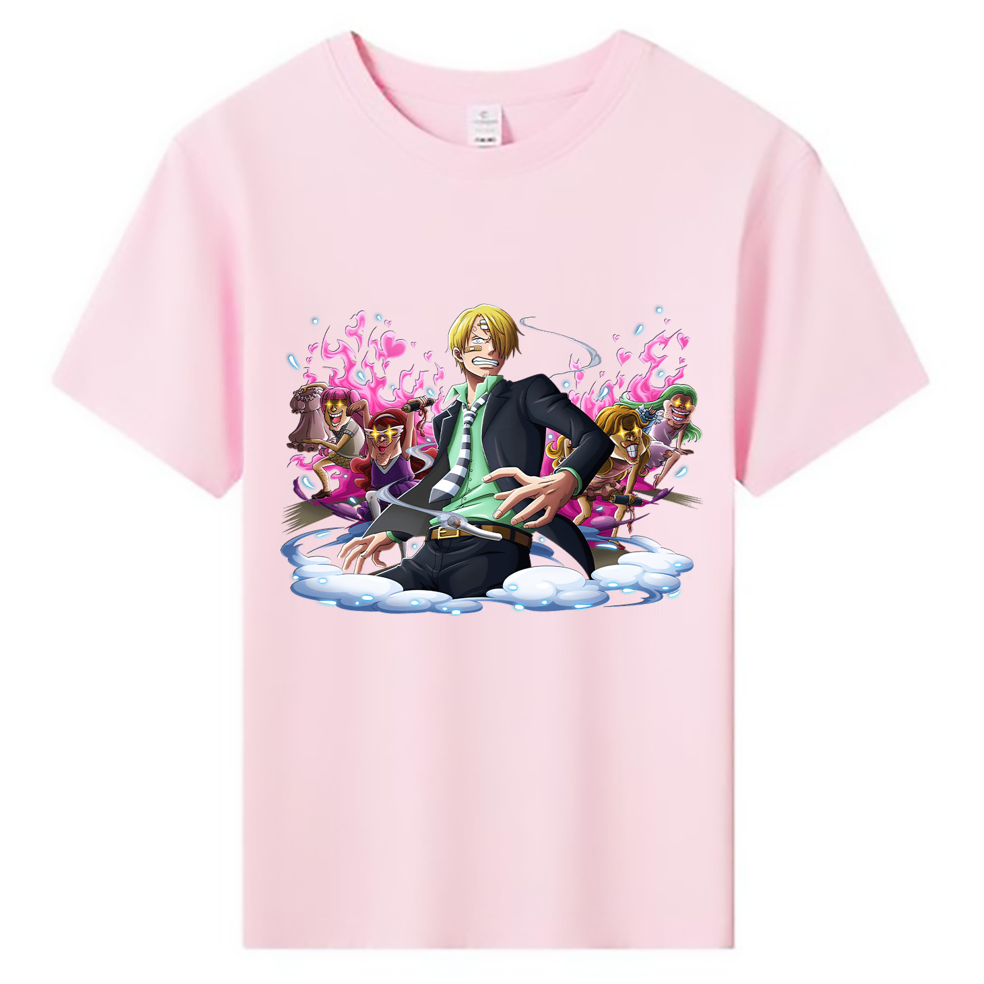（画像用） ワンピース サンジ ONE PIECE Sanji 綿100％キッズTシャツ（フロントプリント）