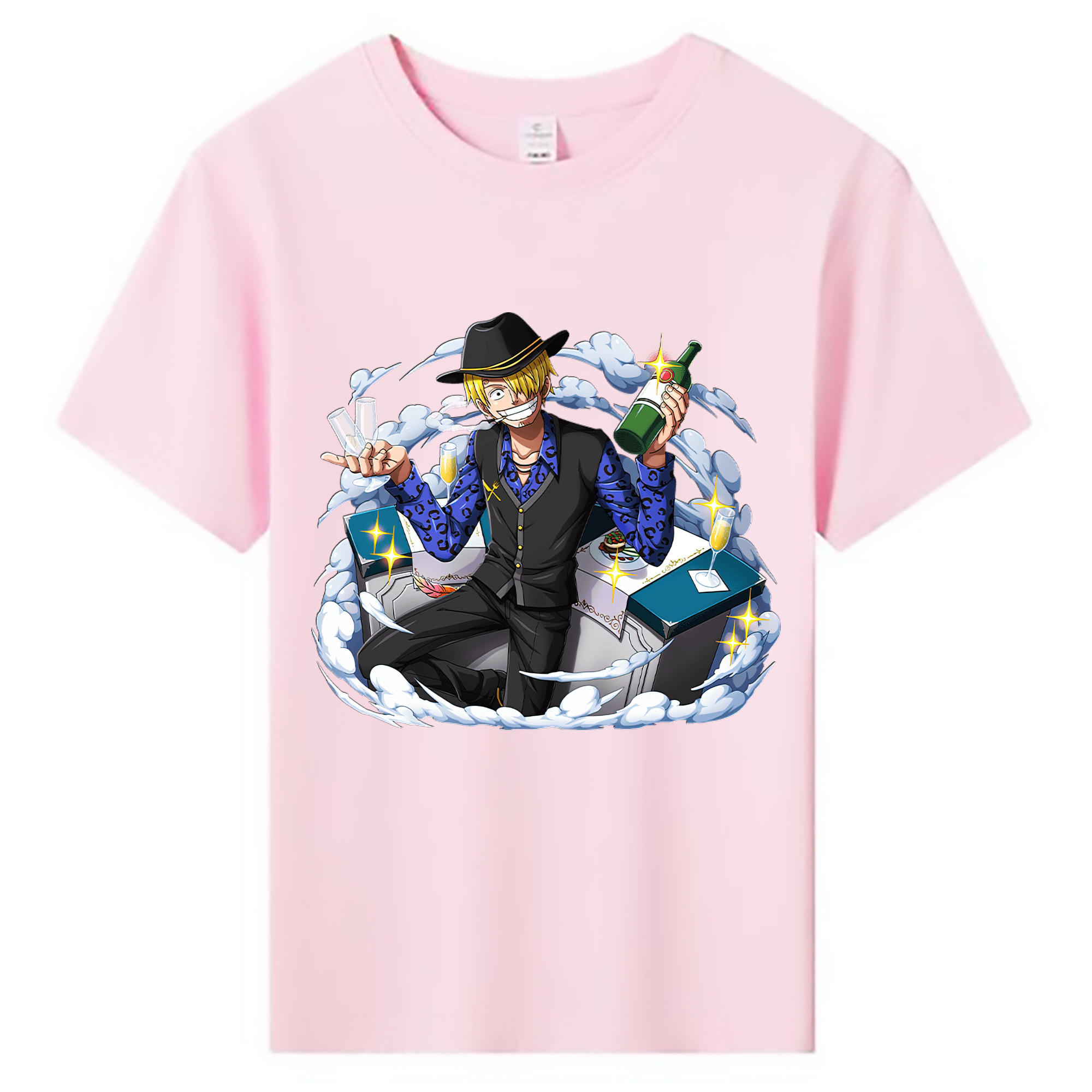 （画像用） ワンピース サンジ ONE PIECE Sanji 綿100％キッズTシャツ（フロントプリント）