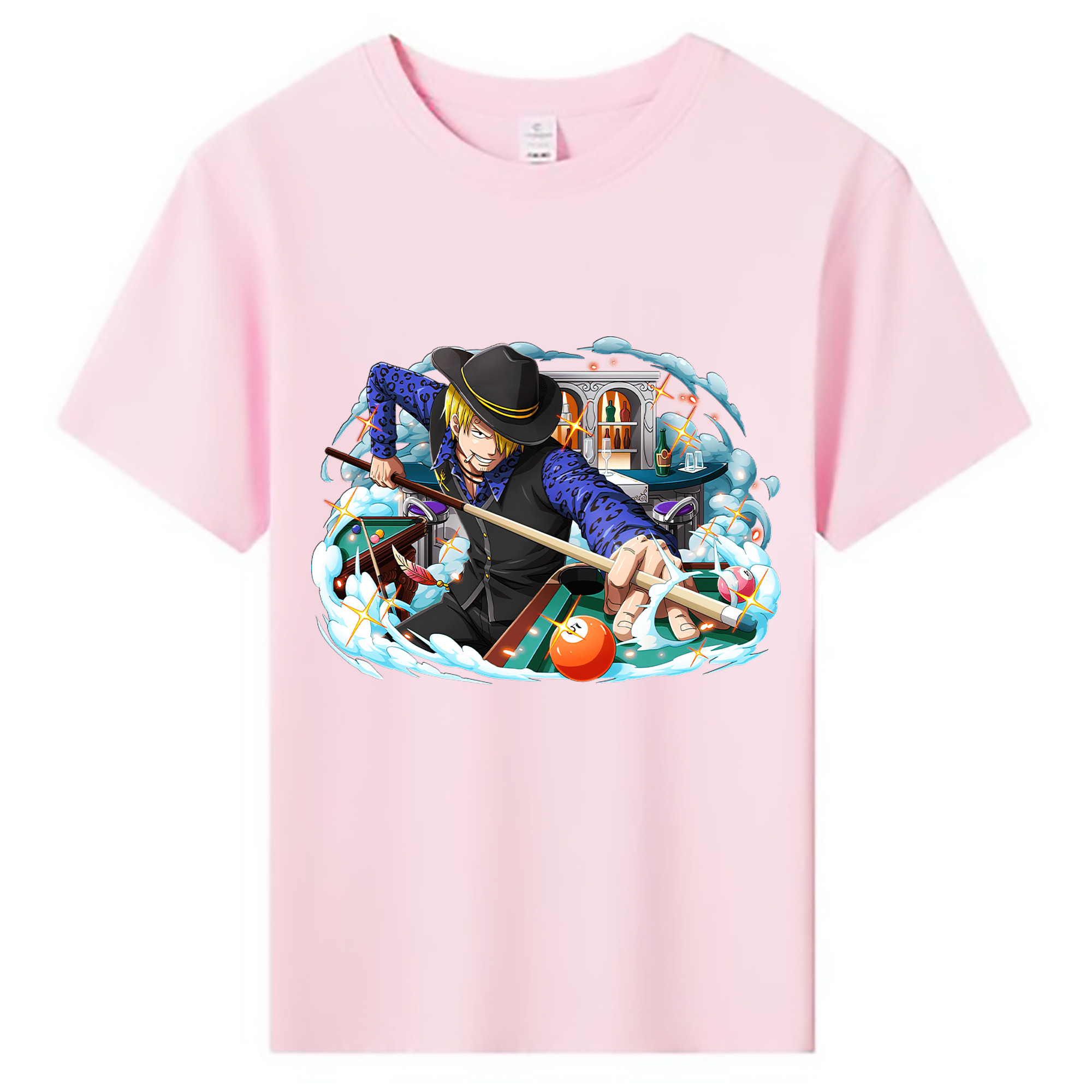 （画像用） ワンピース サンジ ONE PIECE Sanji 綿100％キッズTシャツ（フロントプリント）